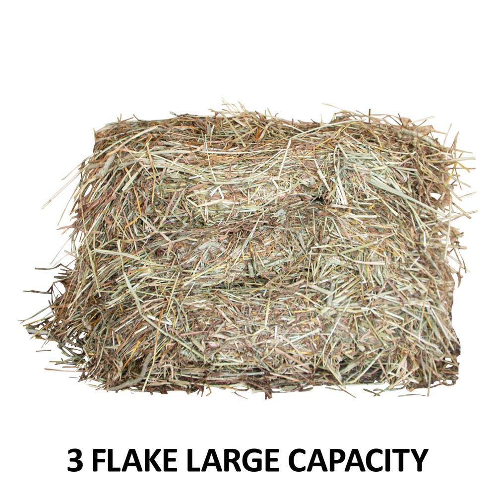 **Slow Feeding Horse Hay Rack – Heavy Duty 3-Piece Steel Construction | Holds 3 Flakes | 2” Spaced Bars for Safe Grazing | Quick Setup | Ideal for Stables, Barns & Pastures**