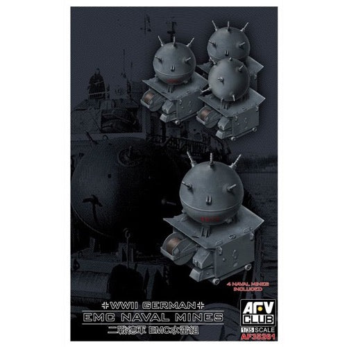 1/35 Scale AFV 35261 WWII German EMC Naval Mines - Highly Detailed Military Model Kit for Collectors & History Enthusiasts - Perfect for Diorama Building, Wargaming & Historical Displays