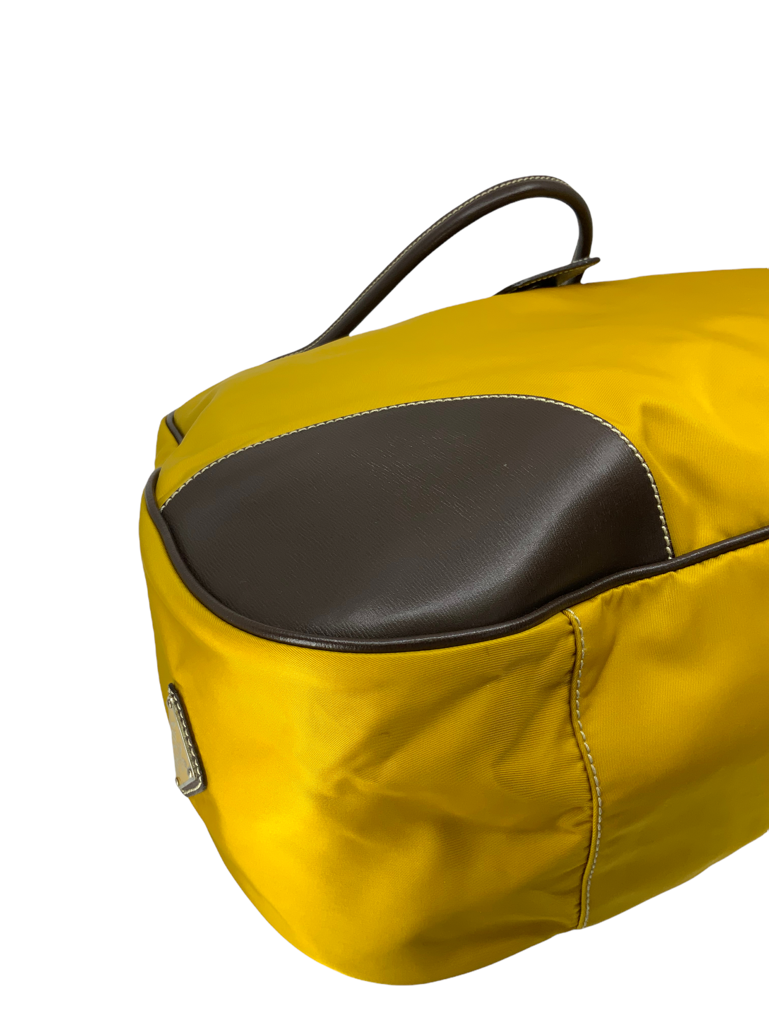 Prada Tessuto Moon Large Buckle Bag - Luxury Nylon Shoulder Bag for Women | Perfect for Work, Travel & Evening Events