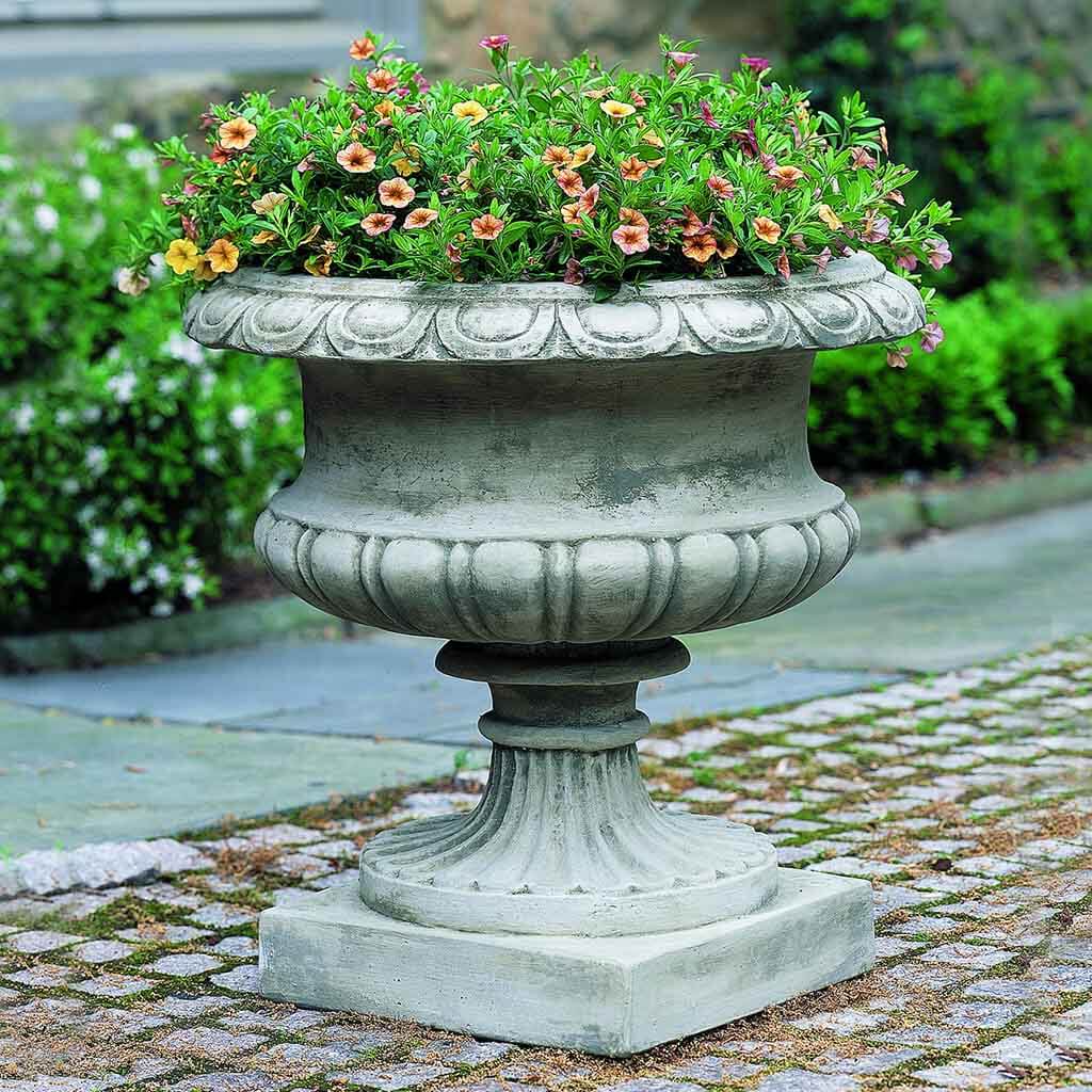 Campania International Lanciano Planter Urn - Elegant Outdoor Garden Decor for Patio, Porch & Landscaping | Classic Italian-Inspired Design