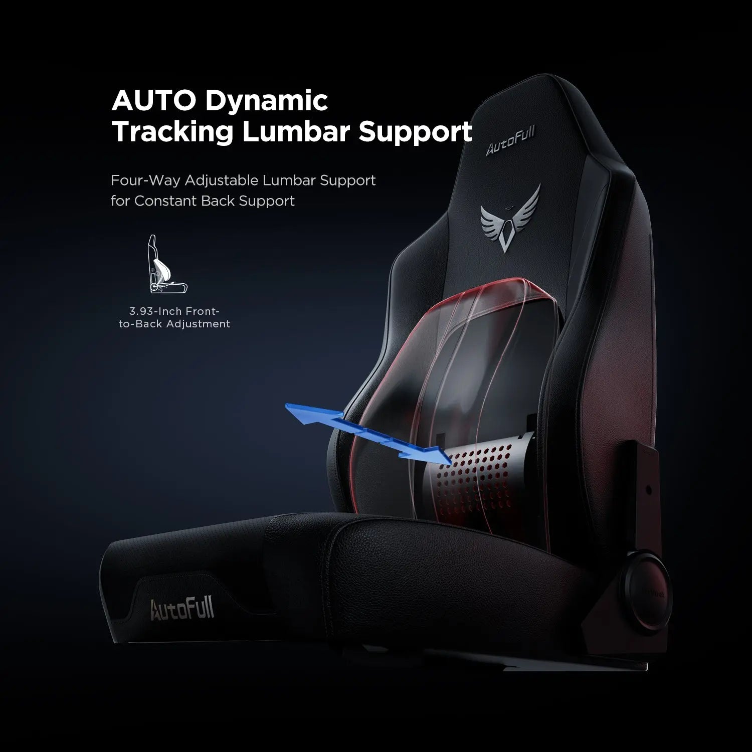 AutoFull M6 Basic Gaming Chair - Ergonomic Office & Racing Style Computer Chair with Lumbar Support for Home, Work, and Esports Gaming Setup