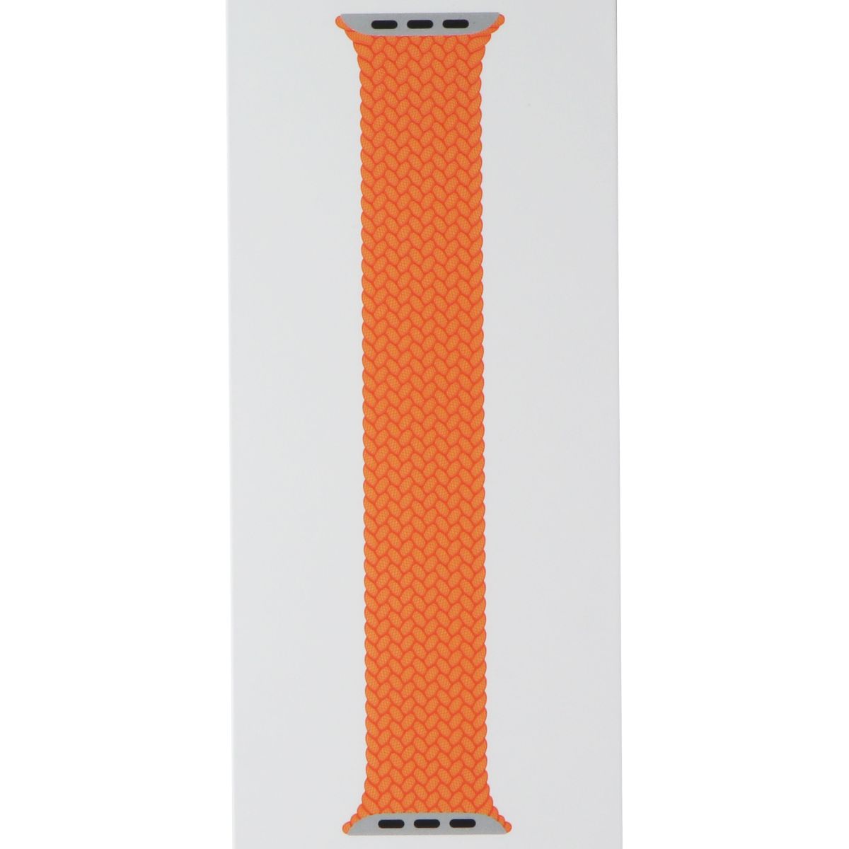 Apple Watch 45mm Braided Solo Loop Band - Compatible with Series 9/8/7/6/SE (49mm, 46mm, 45mm, 44mm) - Bright Orange, Size 5 - Soft & Breathable for Workouts, Running & Everyday Wear