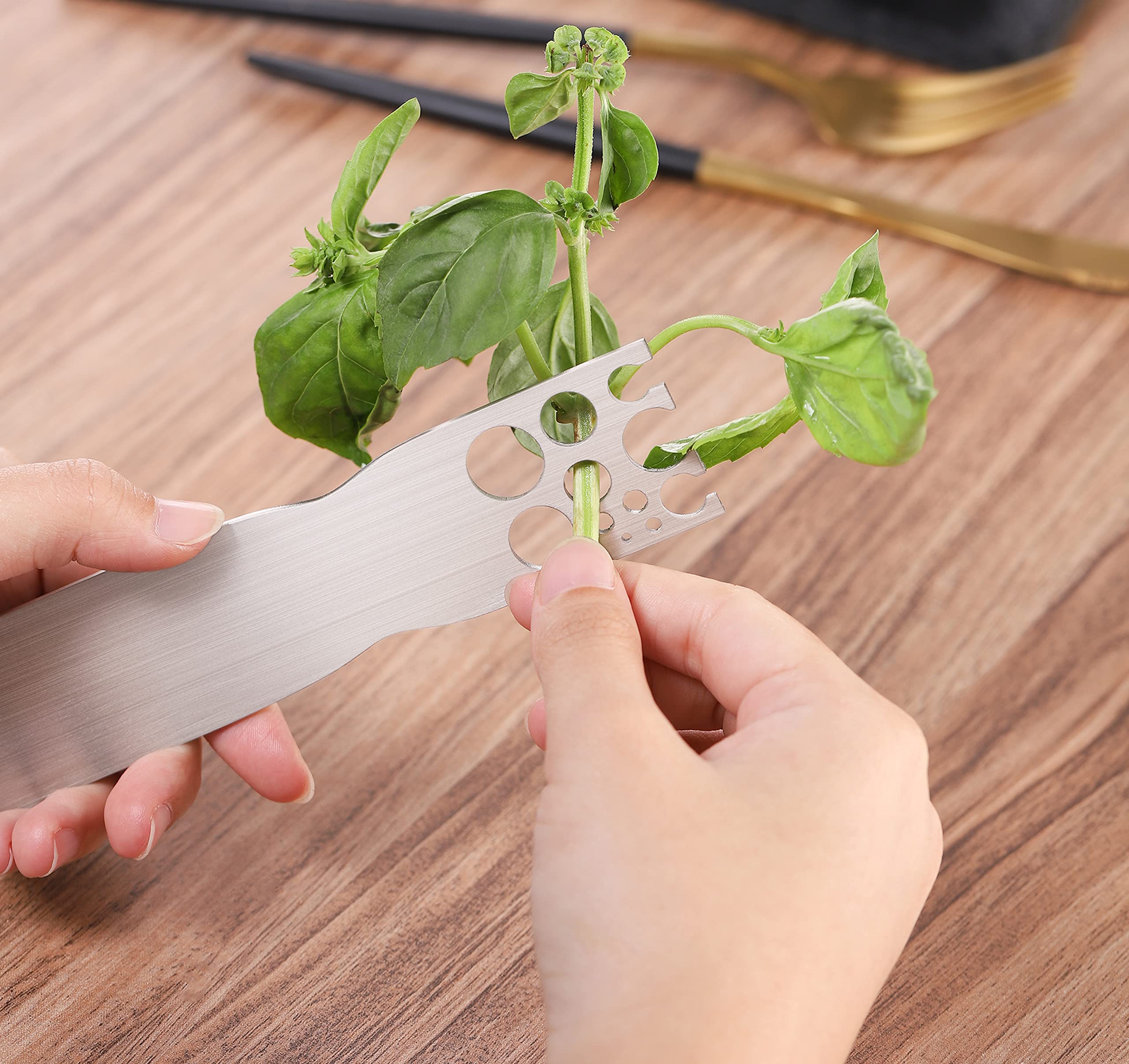 Efficient Herb Stripper Tool for Kale, Chard & Collard Greens | Leafy Greens Stem Remover | Perfect for Cooking, Meal Prep & Gardening