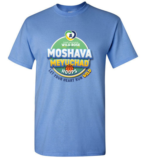 Moshava Wild Rose Two-Sided T-Shirt with Hoop Design - Perfect for Casual Wear, Sports, and Everyday Outfits