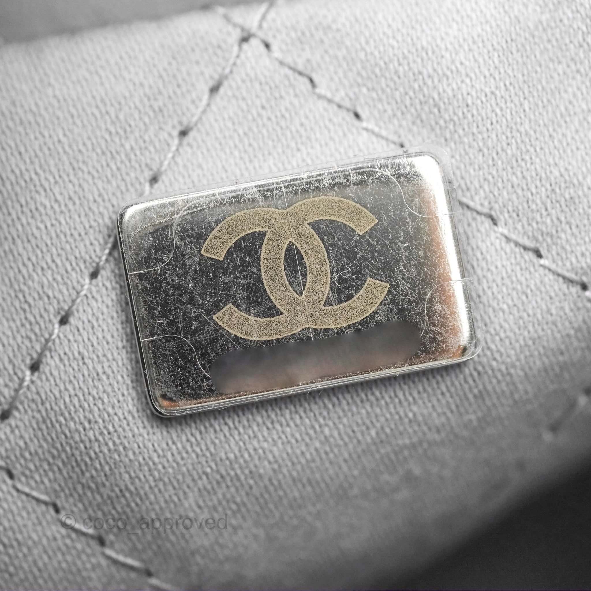 Chanel 22 Mini Bag Light Grey Shiny Crumpled Calfskin with Matte Silver Hardware - Luxury Crossbody Purse for Women, Perfect for Date Night & Evening Events