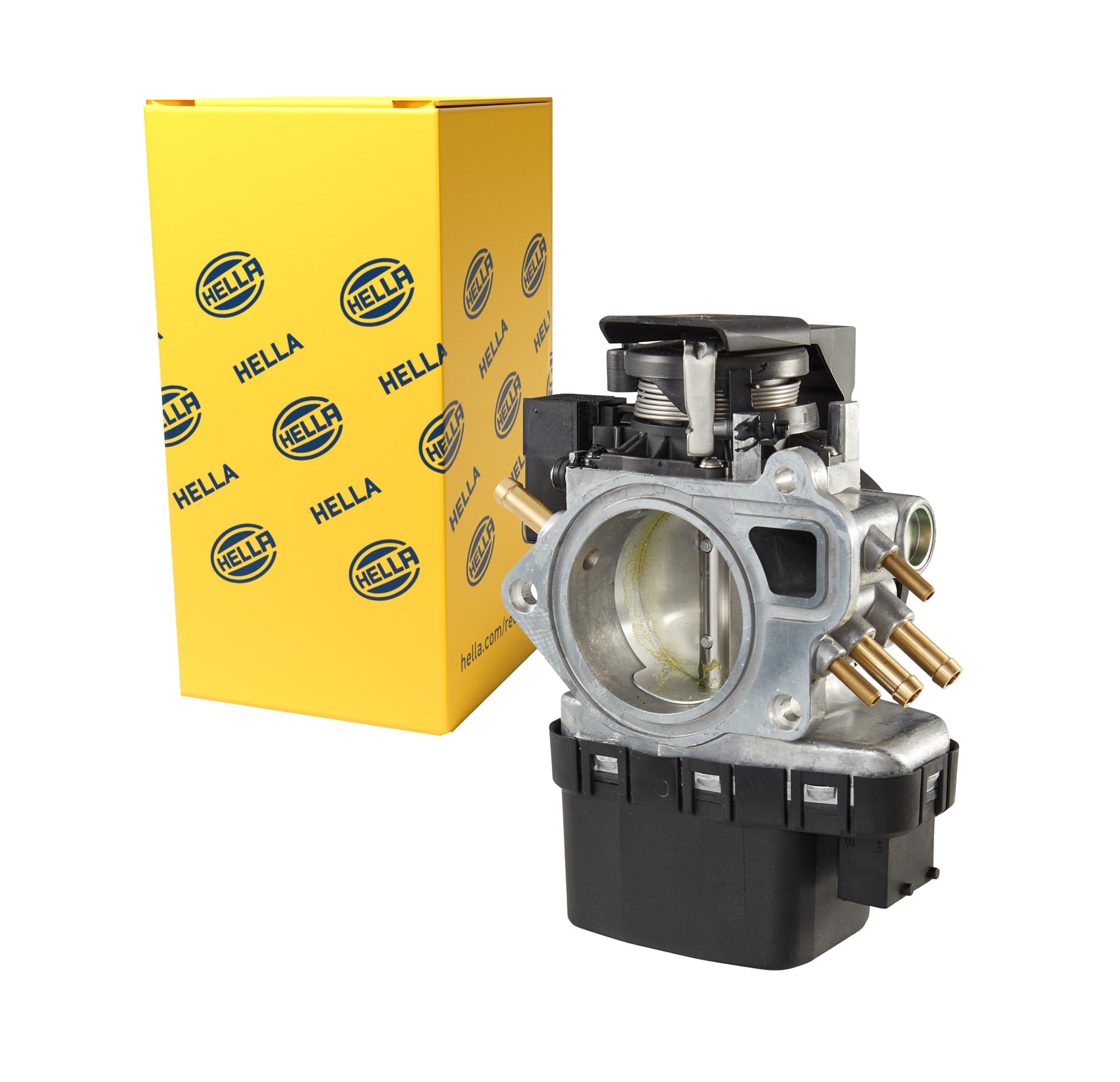 HELLA 007623191 Throttle Body Replacement for Saab 9-3 & 9-5 (1999-2003) - High Performance Air Intake Part for Improved Engine Response & Fuel Efficiency