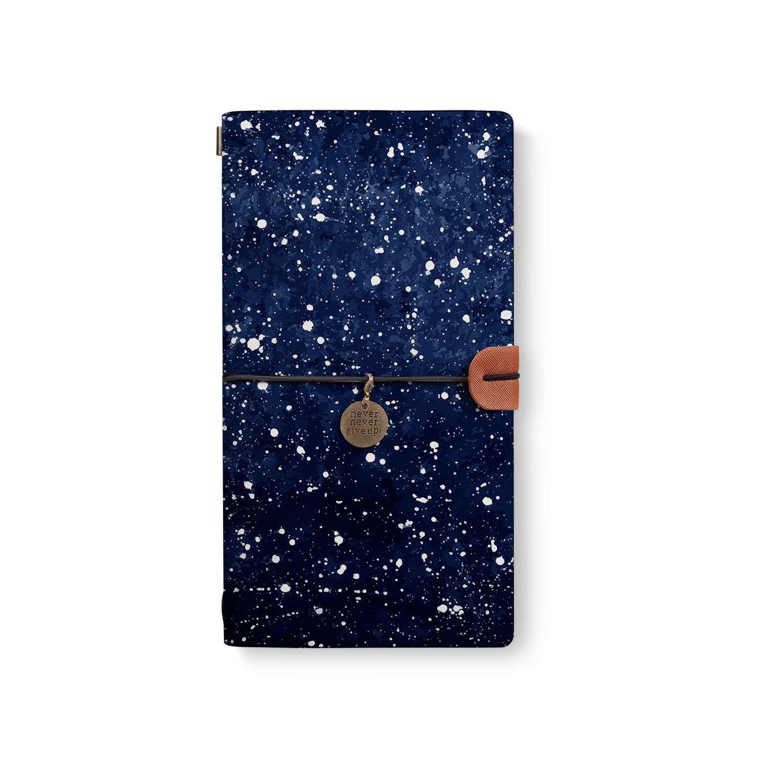Galaxy Universe Traveler's Notebook - Refillable Leather Journal for Writing, Sketching & Note Taking - Perfect for Travel, Work & School