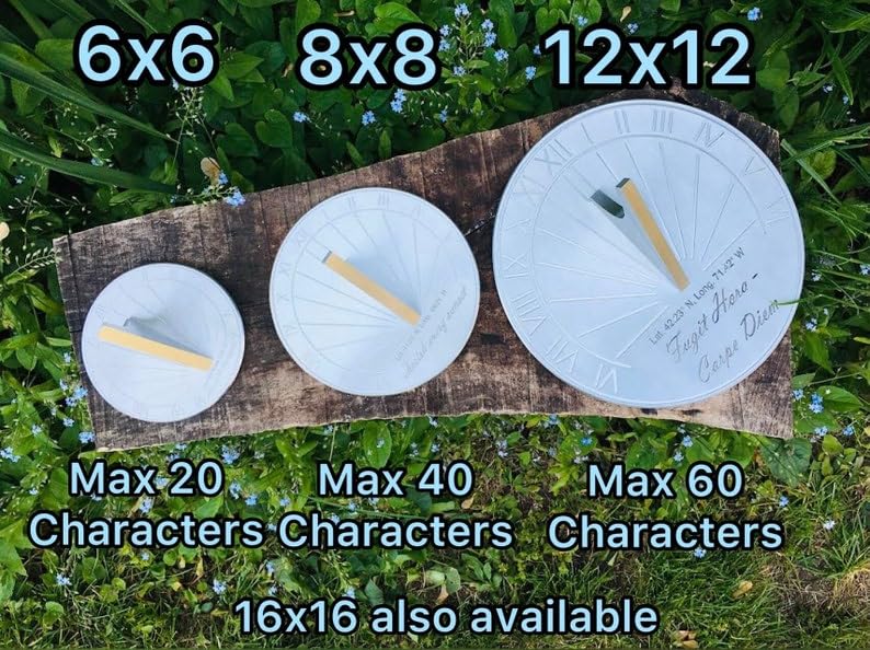 15th Wedding Anniversary Sundial Gift - Personalized Engraved & Calibrated 15 Year Anniversary Present for Him, Her & Couples (8 Inch) - Perfect for Outdoor Garden Decor, Romantic Backyard Keepsake & Unique Anniversary Celebration Gift Idea