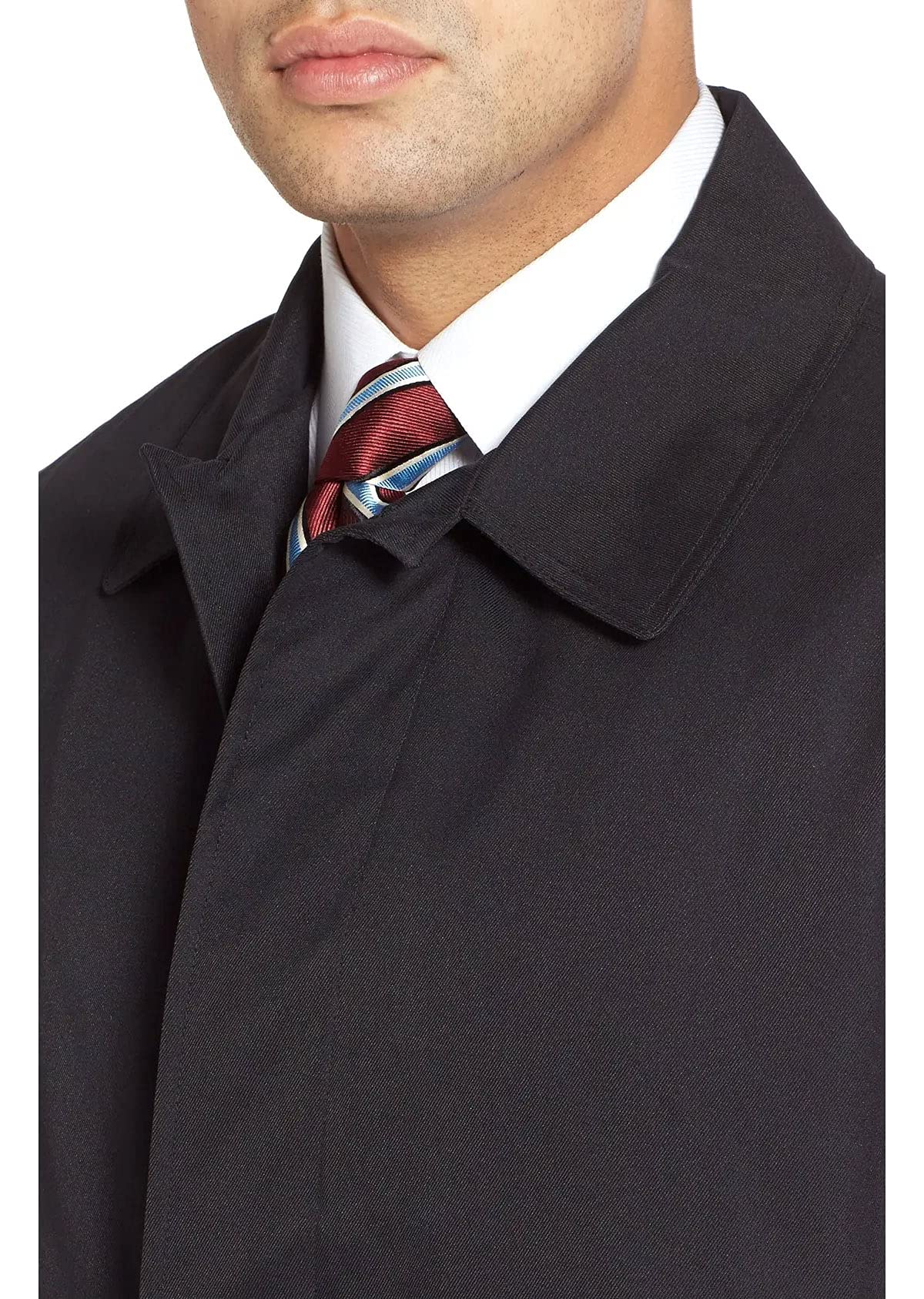 LONDON FOG Men's Durham Waterproof Raincoat with Removable Liner | Lightweight Windproof Jacket for Outdoor Activities & Commuting
