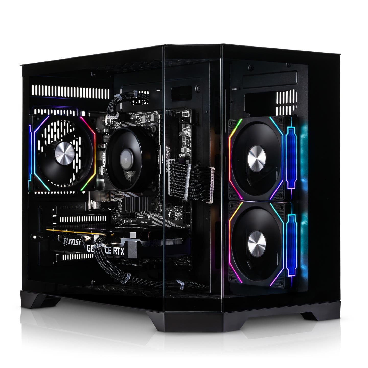 AMD Ryzen 7 5700X3D Gaming Desktop PC with RX 9070 XT 16GB Graphics - High Performance Computer for 4K Gaming, VR, Streaming & Content Creation