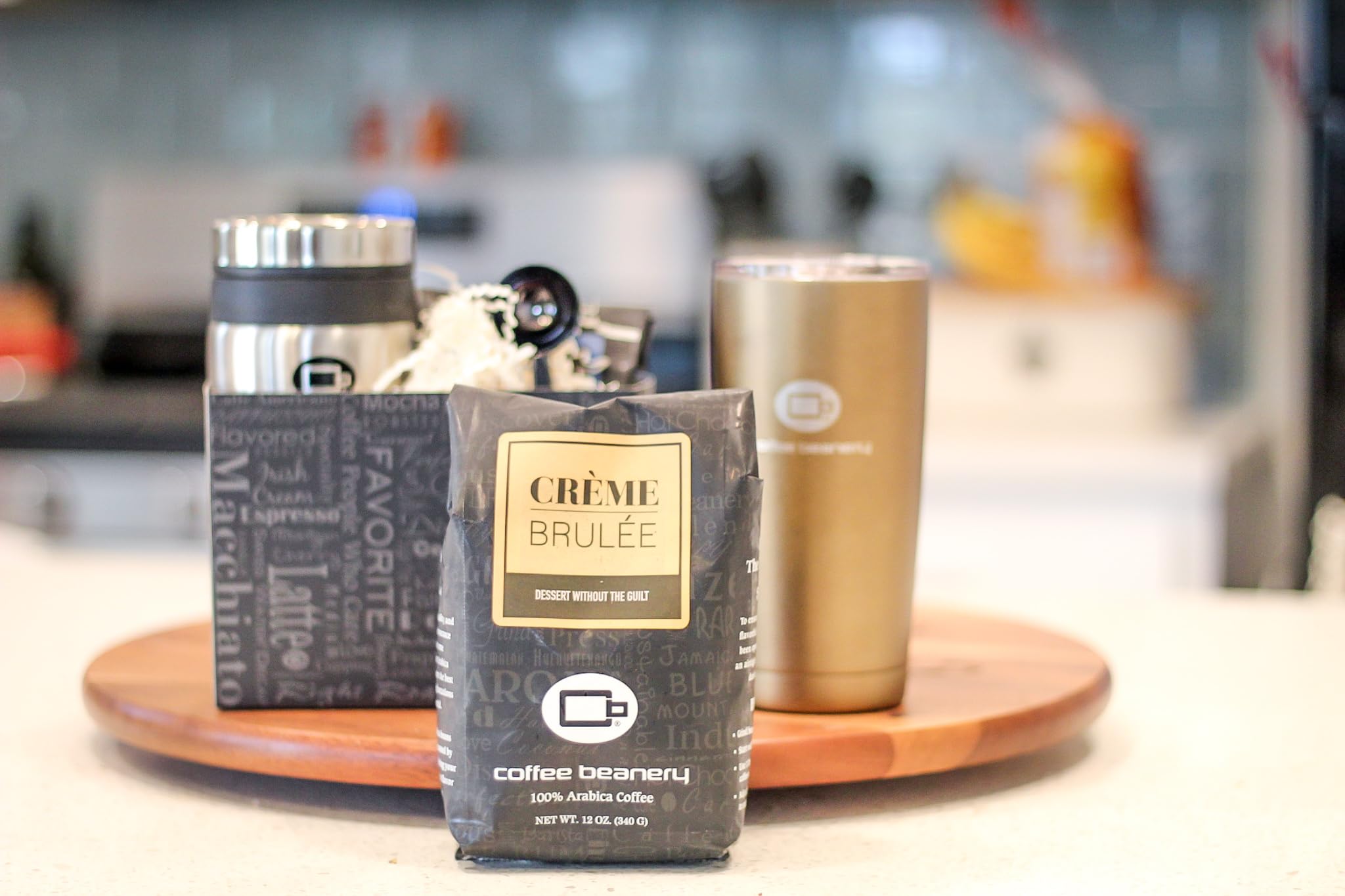 Premium Creme Brulee Flavored Arabica Coffee - Medium Roast Whole Bean, 12oz Bag - Perfect for Breakfast, Dessert & Gourmet Coffee Lovers
