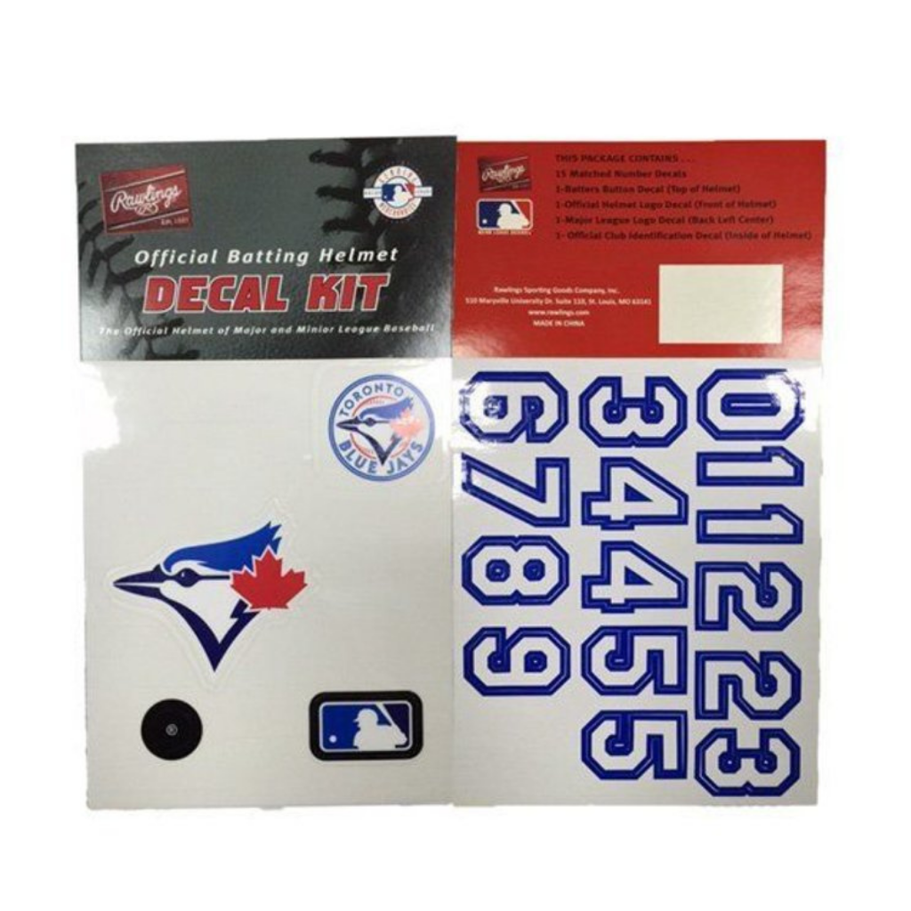 Rawlings MLB Decal Kit - Official Baseball Team Stickers for Helmets, Bats & Locker Decor | Perfect for Fans, Players & Collectors