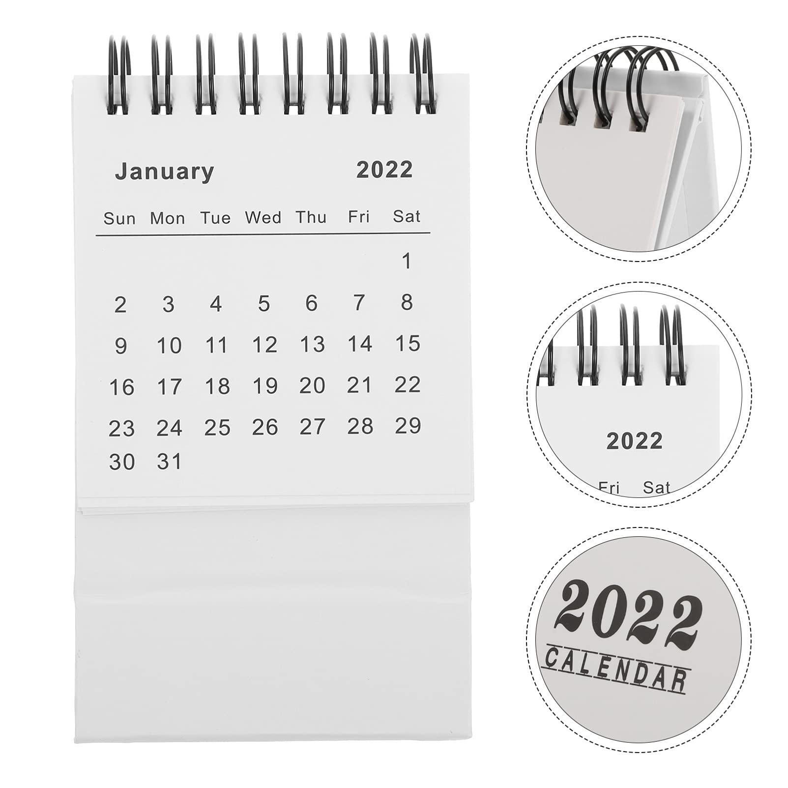 Small Desk Calendar Jul-Dec 2023 | Mini Monthly Desktop Planner | Academic Year Standing Calendar for Office, School & Home Organization