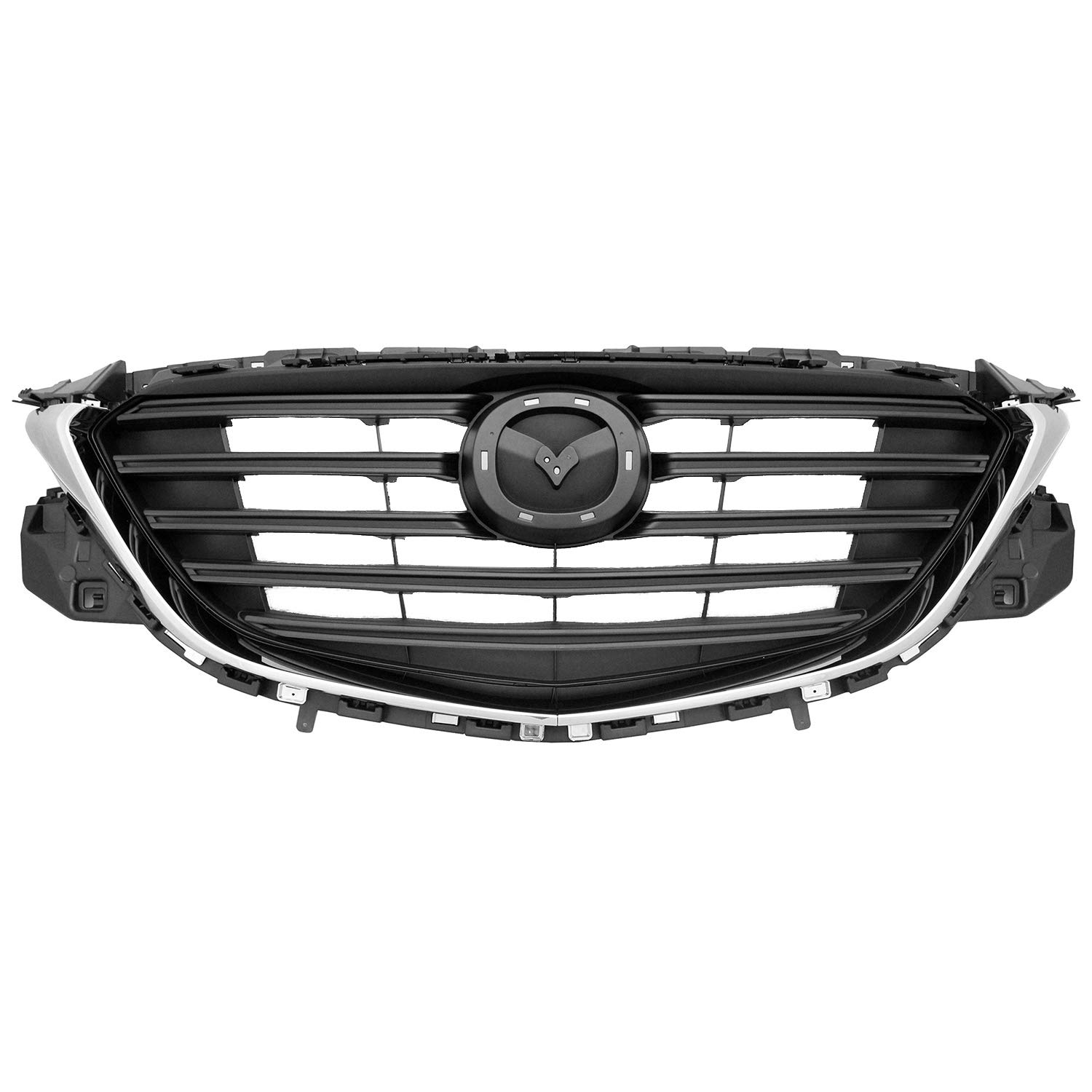 Replacement Black Chrome Grille for Mazda CX9 2021 - Compatible with GS/GS-L/Sport/Touring Models (Partslink #MA1200210) - Upgrade Your Car's Front Look for a Sleek & Stylish Appearance