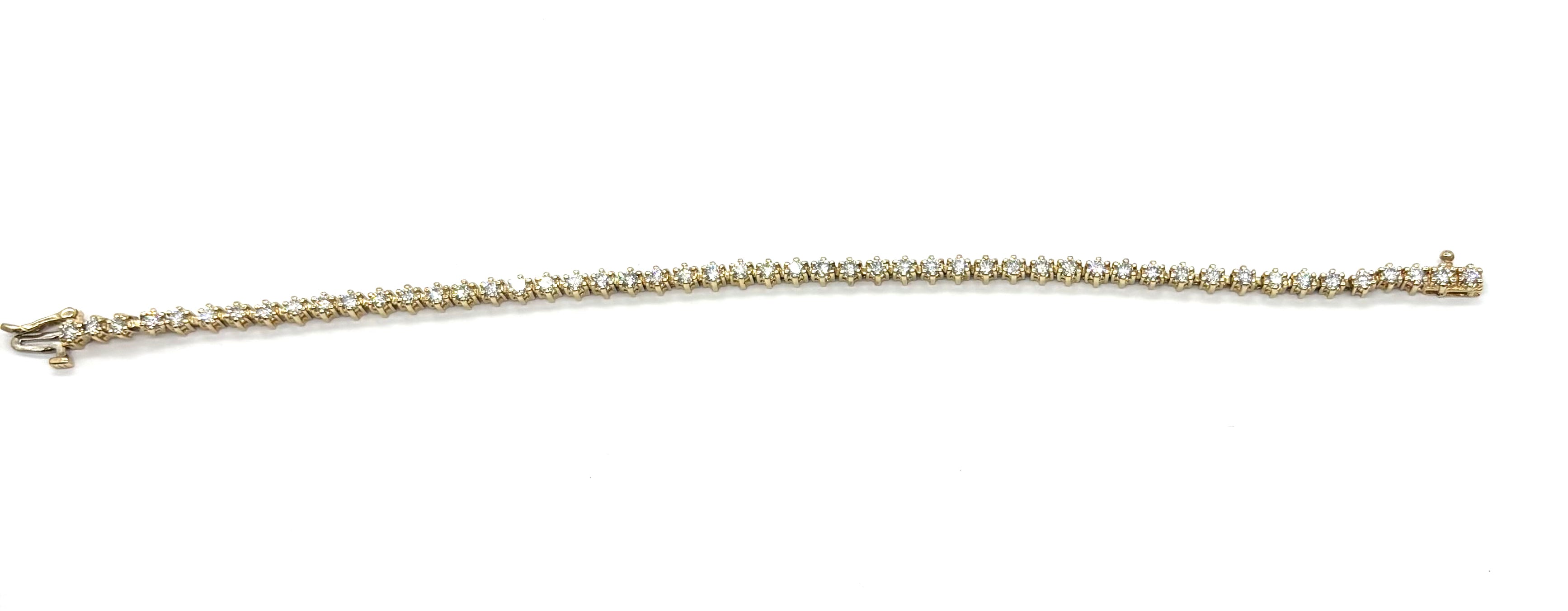 14K Gold Diamond Tennis Bracelet for Women - Elegant & Durable Jewelry Gift for Anniversary, Wedding & Special Occasions
