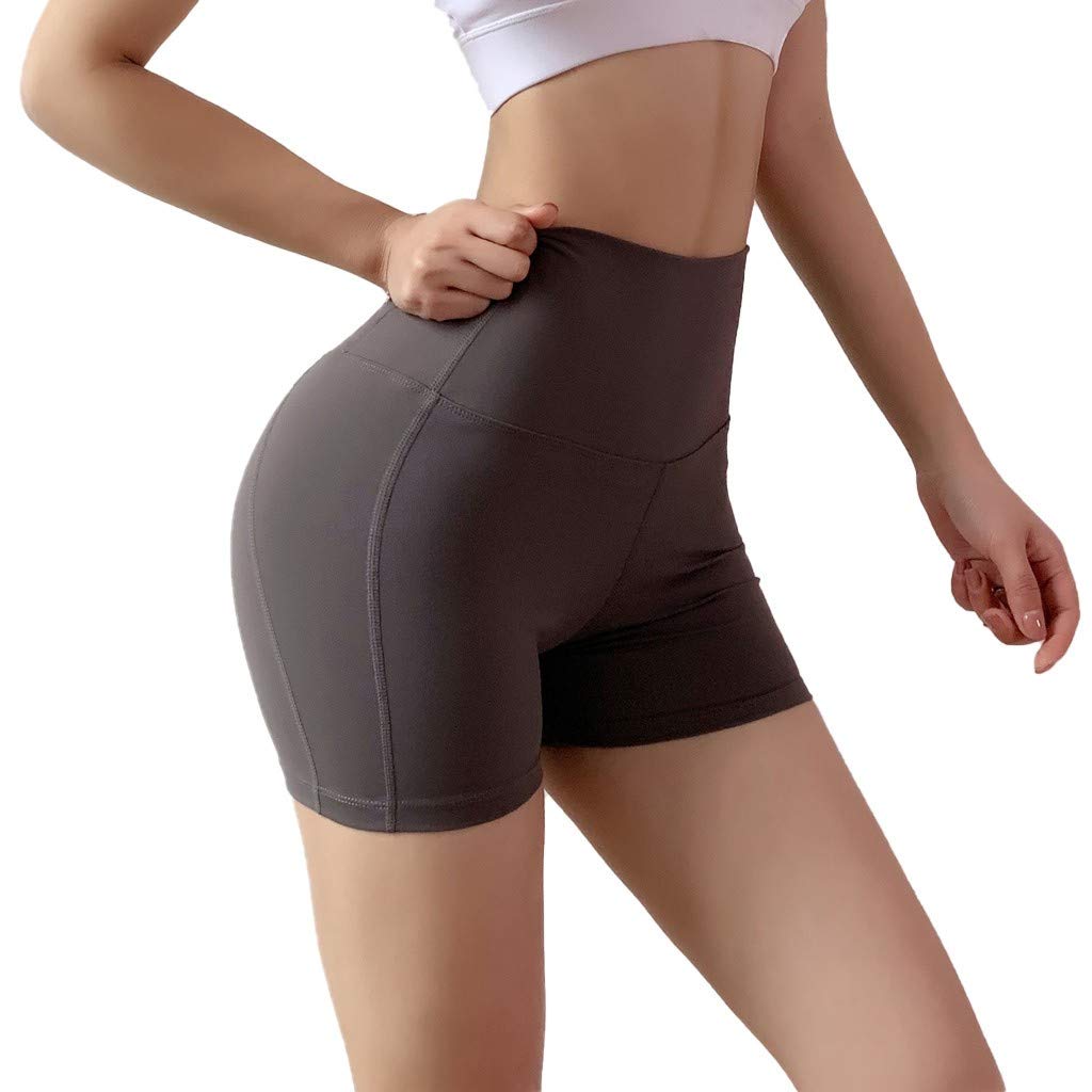 Forthery High Waist Yoga Shorts for Women - Tummy Control Workout Shorts with 4-Way Stretch & Hip Tightening - Perfect for Running, Gym & Yoga Sessions