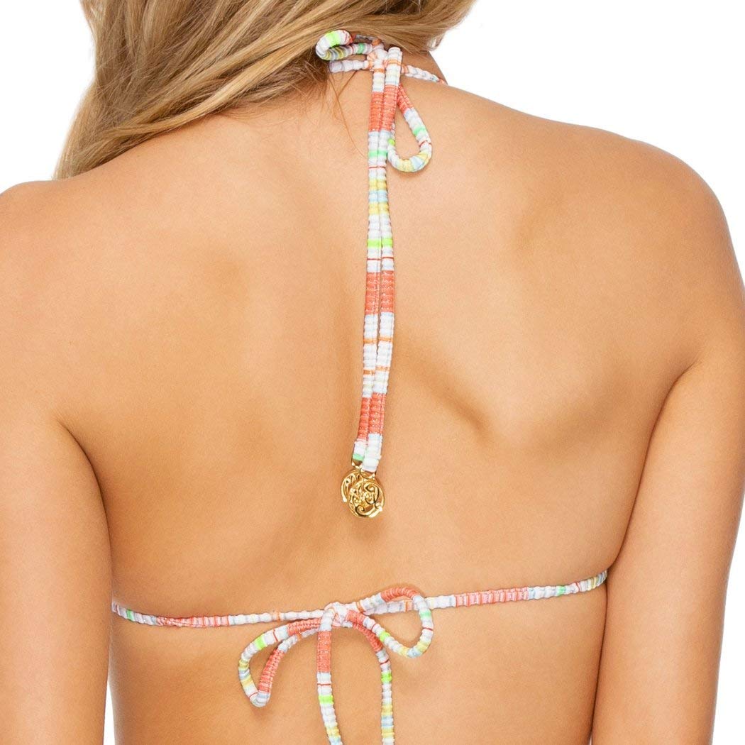 Luli Fama Play TIME Bandeau Top - Women's Sexy Swimwear Bikini Top for Beach, Pool & Vacation | Adjustable Straps & Comfort Fit