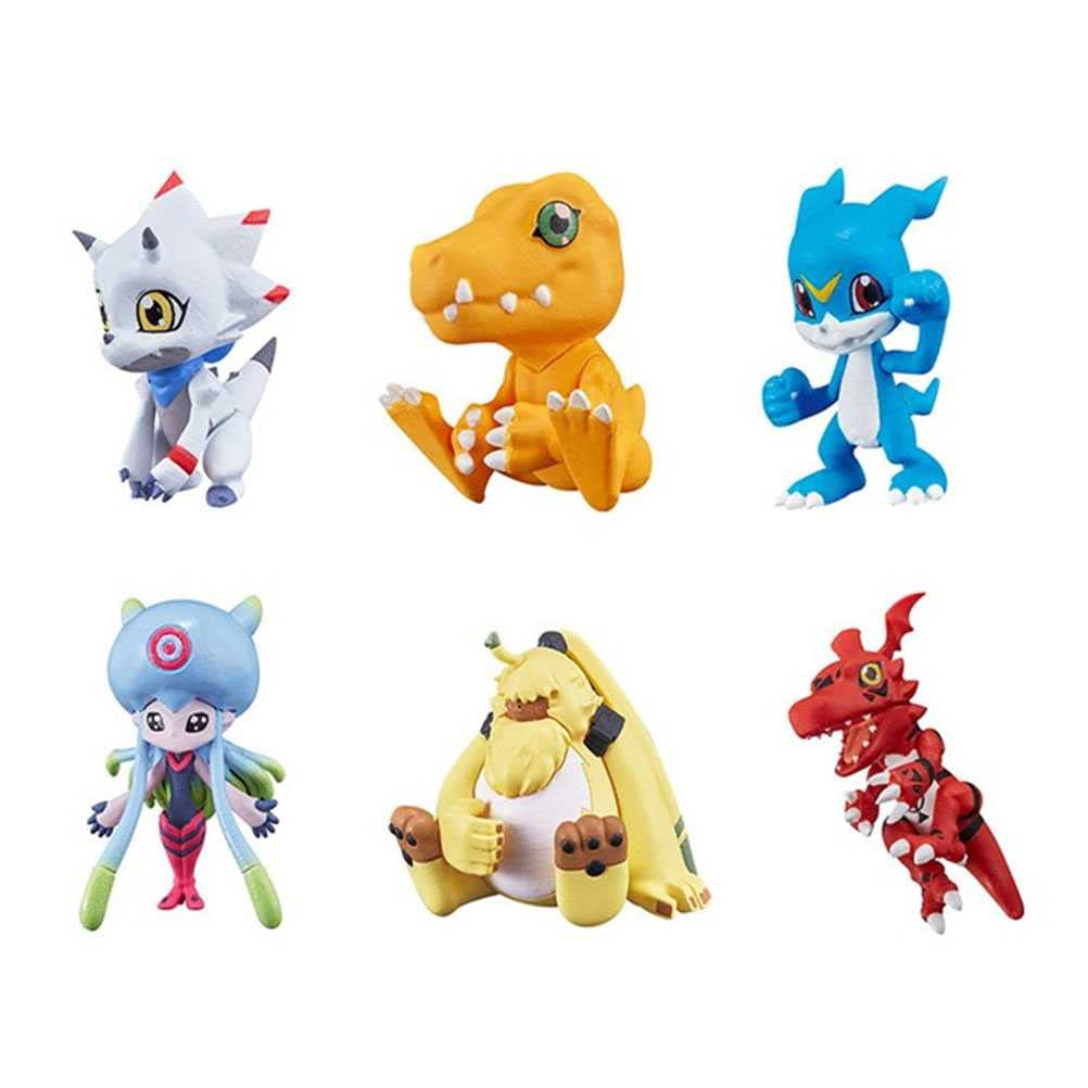 6 Pcs Digimon Adventure Battle Action Figures - Collectible Kids Toy Playset, Perfect Gift for Birthday & Christmas | Anime Lovers, Role Play, Display Collection