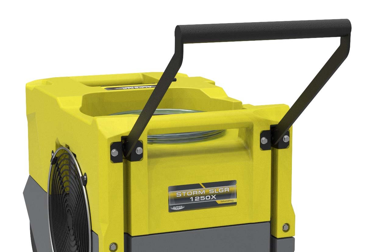 AlorAir Storm SLGR 1250X WiFi Commercial Dehumidifier - 125 Pints Smart App Control, Yellow - Ideal for Basements, Warehouses & Large Spaces