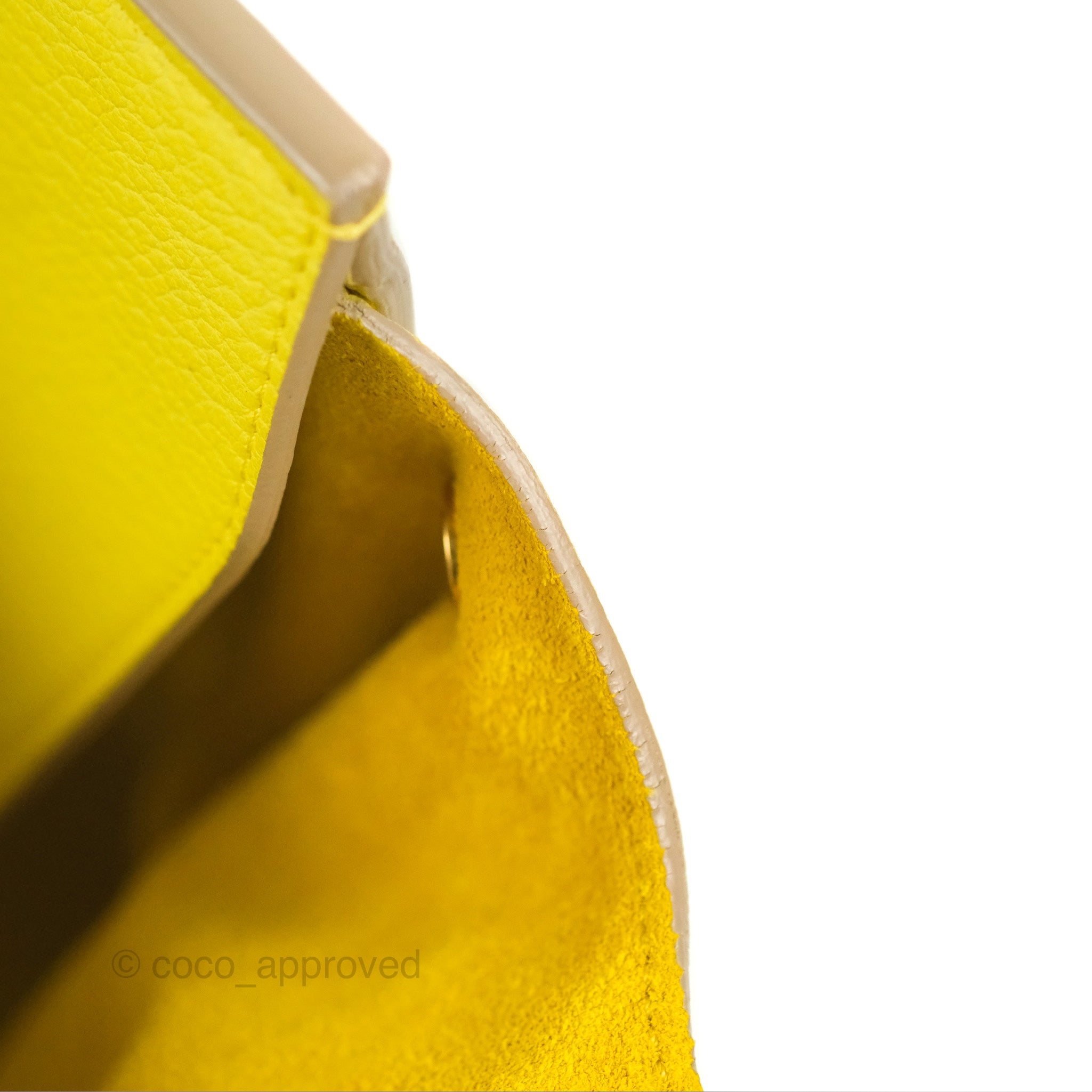 Celine Small Tie Knot Bag in Yellow Grained Leather - Elegant Crossbody Purse for Women | Perfect for Date Night, Parties & Special Occasions