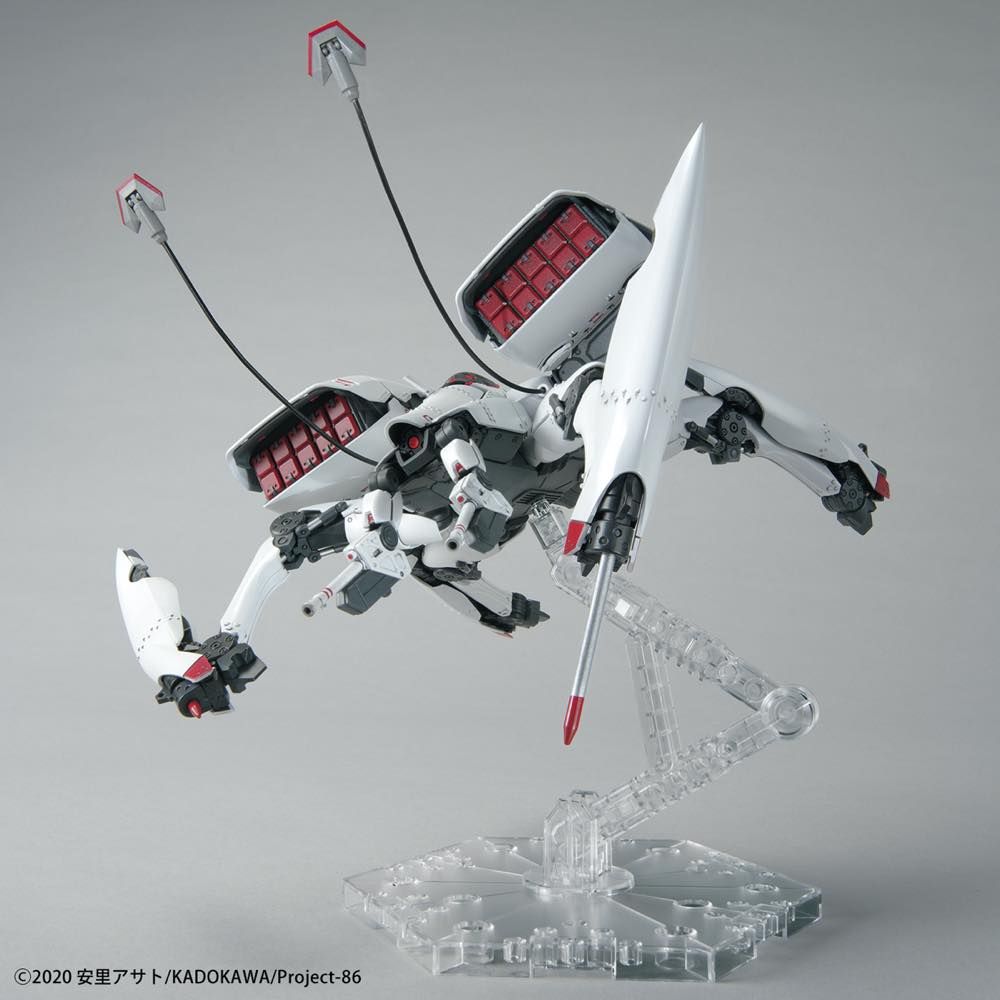 Bandai HG 1/48 Scale Eighty Six 86 Reginleif Kurena/Anju Model Kit with Long Barrel & Missile - Anime Mecha Action Figure for Collectors & Display