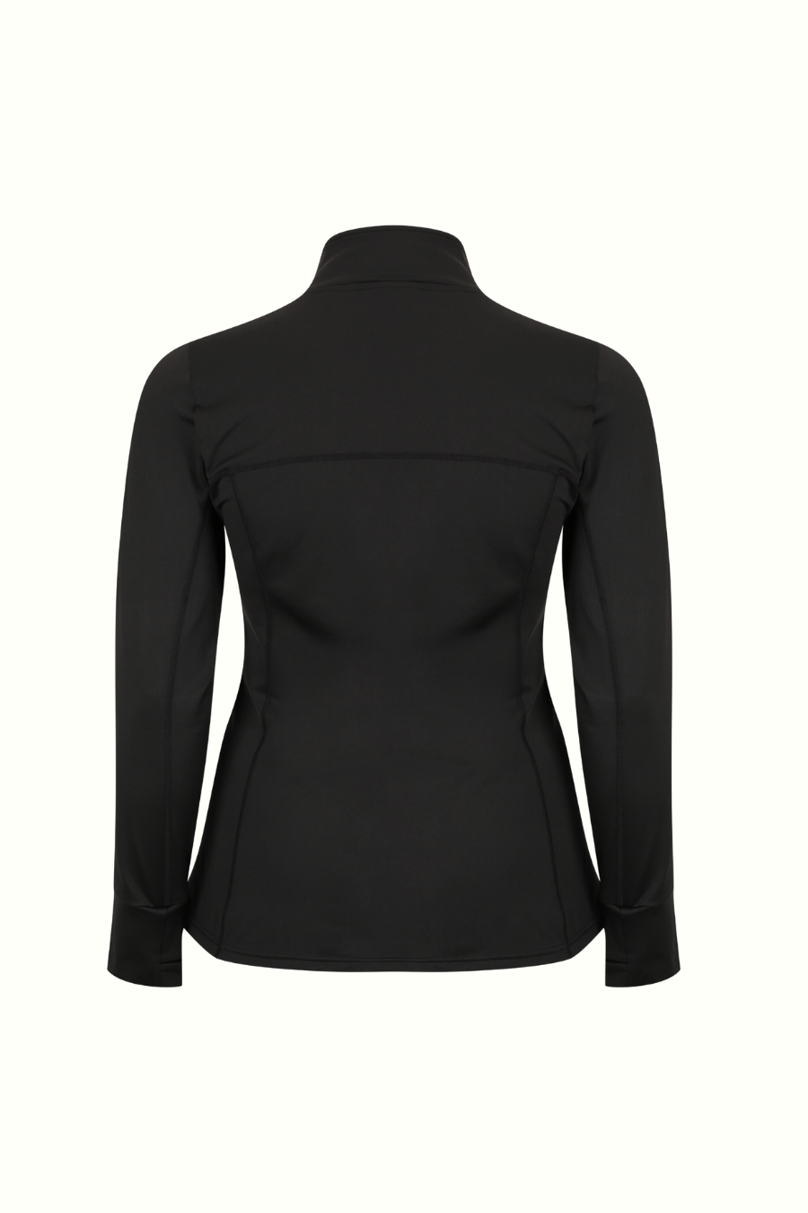 Thermal Sports Long Sleeve Zip Up Jacket for Men & Women - Breathable Winter Running Top for Cold Weather - Black - Perfect for Hiking, Jogging & Outdoor Activities