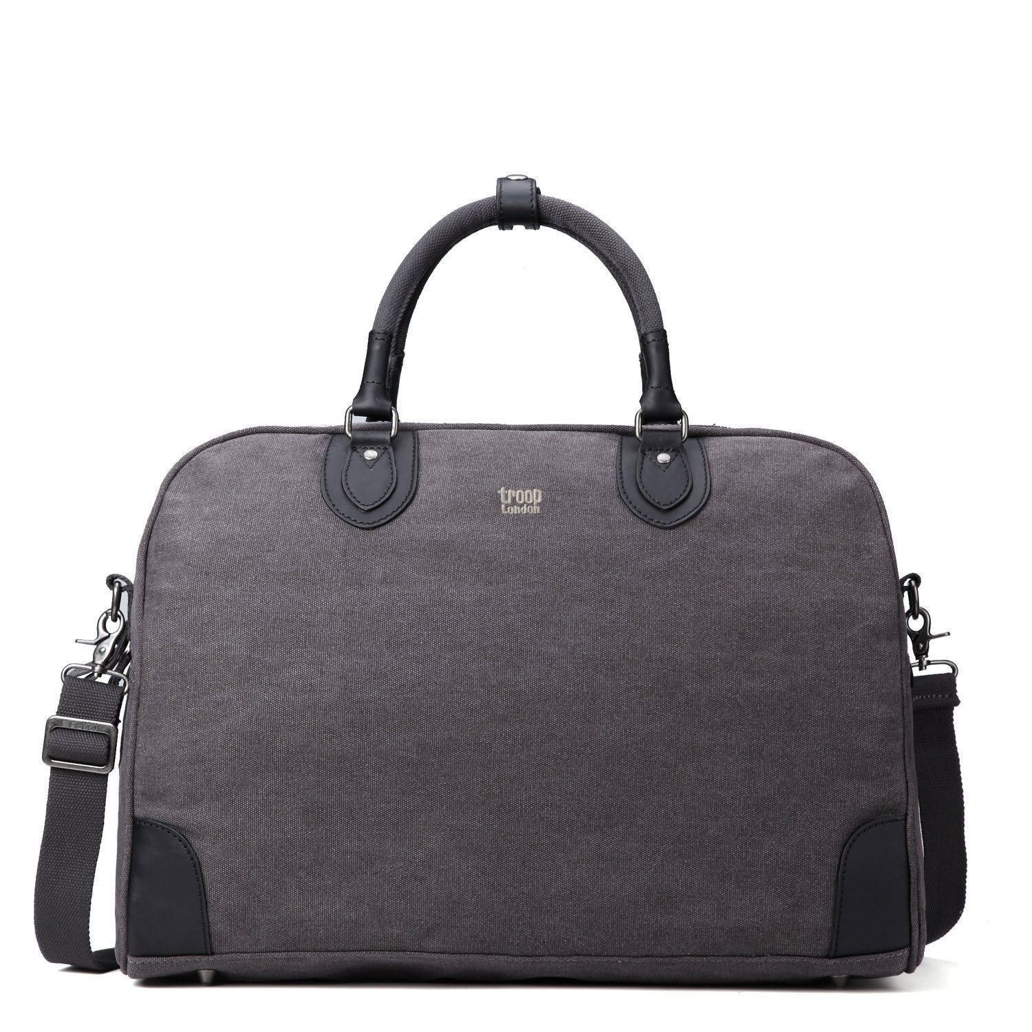 TRP0263 Troop London Classic Canvas Holdall Large - Durable Travel Duffel Bag for Gym, Weekend Getaways & Business Trips