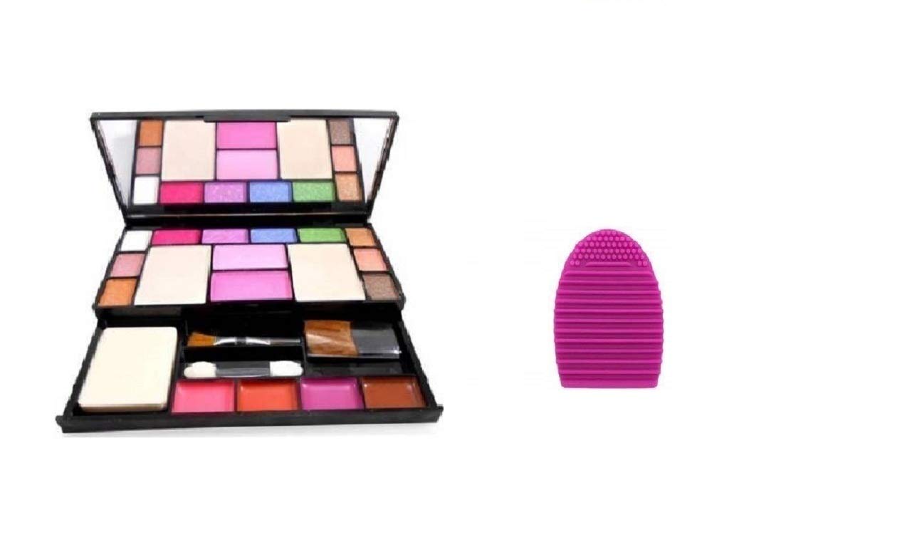 Angelie 6171 Professional Makeup Kit with Cosmetic Brush Cleaner - Perfect for Makeup Artists, Beauty Enthusiasts & Travel Essentials