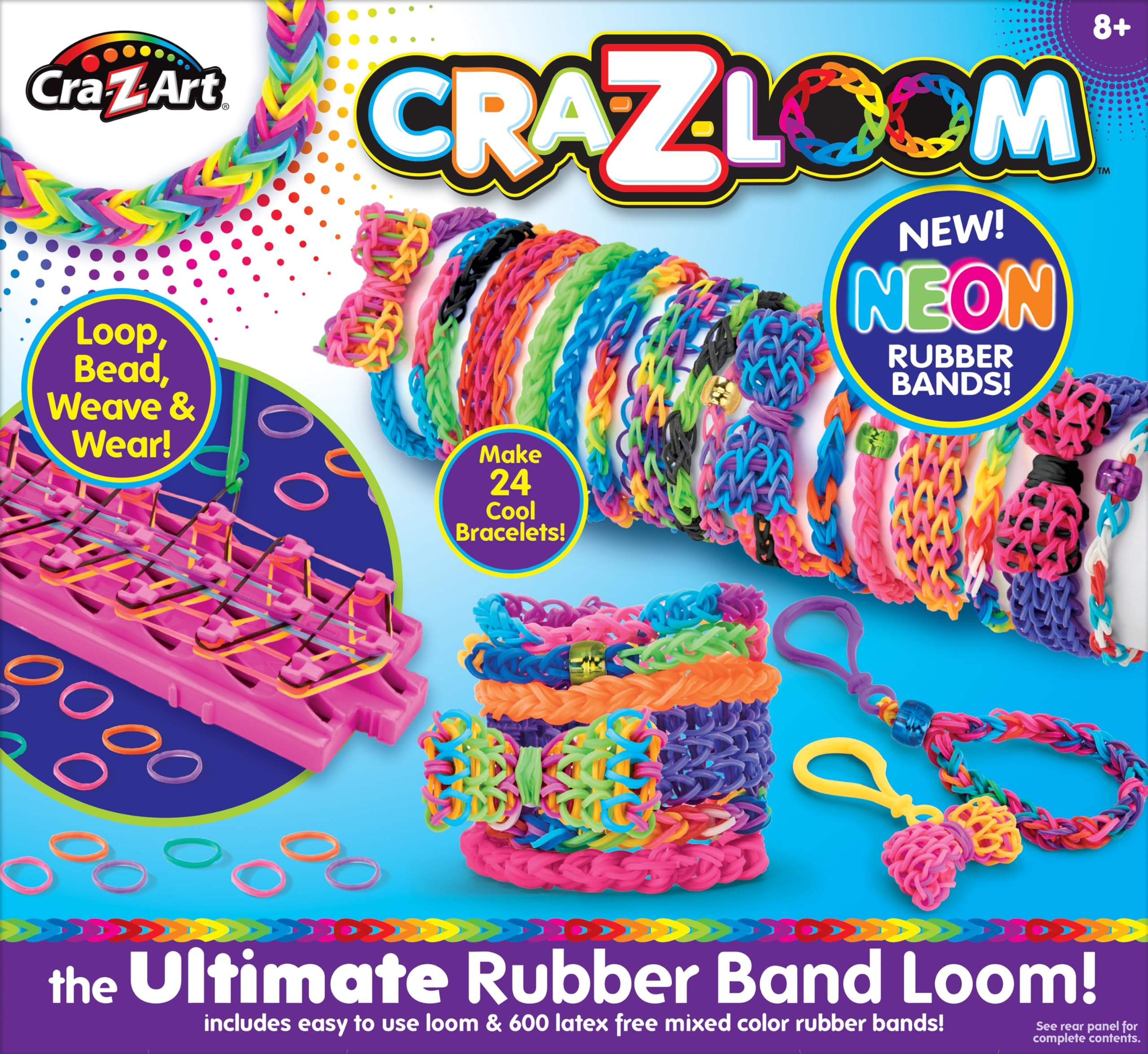 Best CRA-Z-Loom Bracelet Maker Kit with Emoji Beads & Neon Bands for Kids - DIY Friendship Bracelet Craft Set for Girls & Boys - Perfect for Birthday Gifts, Party Favors & Creative Play