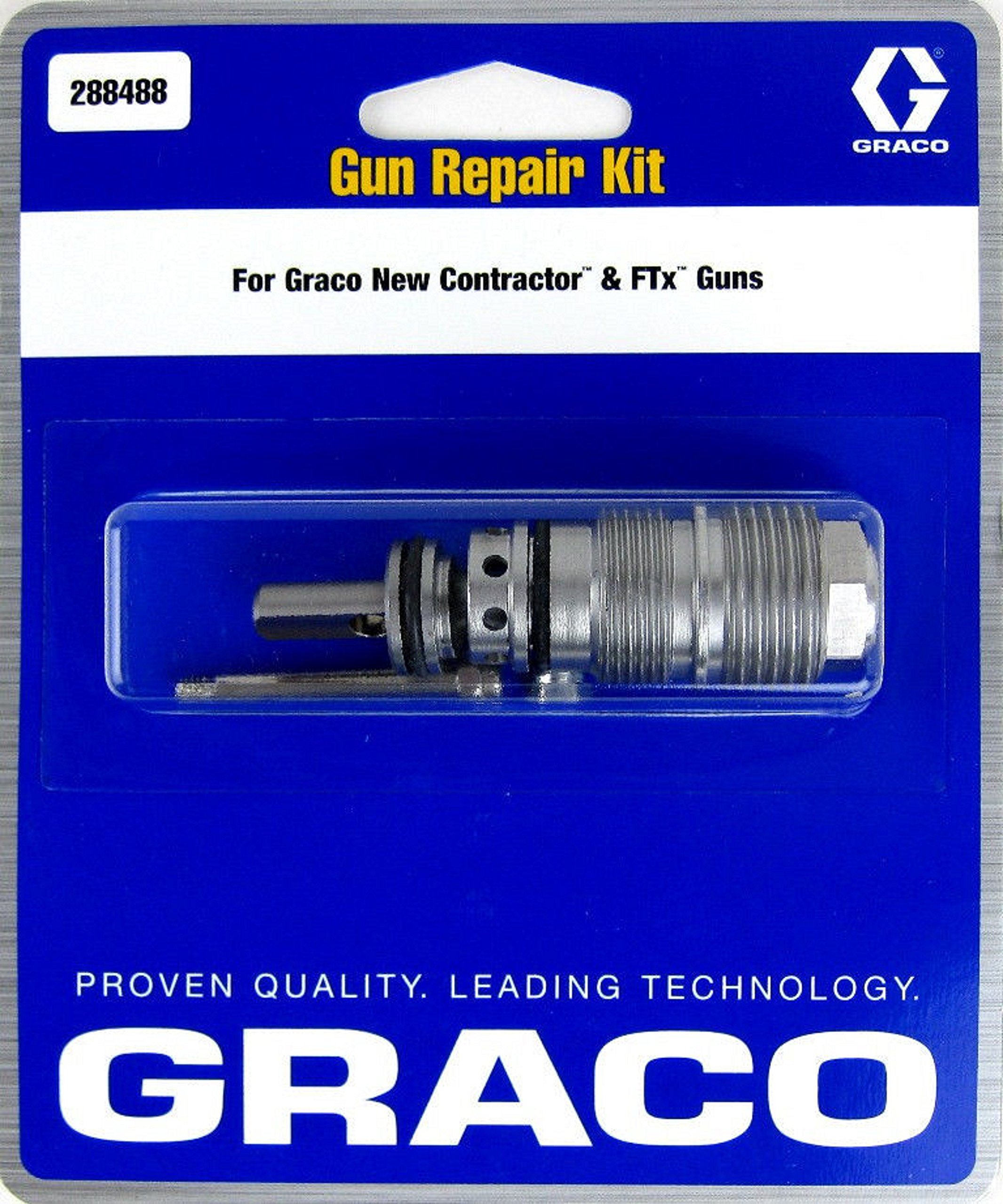 Graco 288488 Contractor & FTx Spray Gun Repair Kit – Replacement Parts for Airless Paint Sprayers – Perfect for Home DIY and Professional Painting Projects