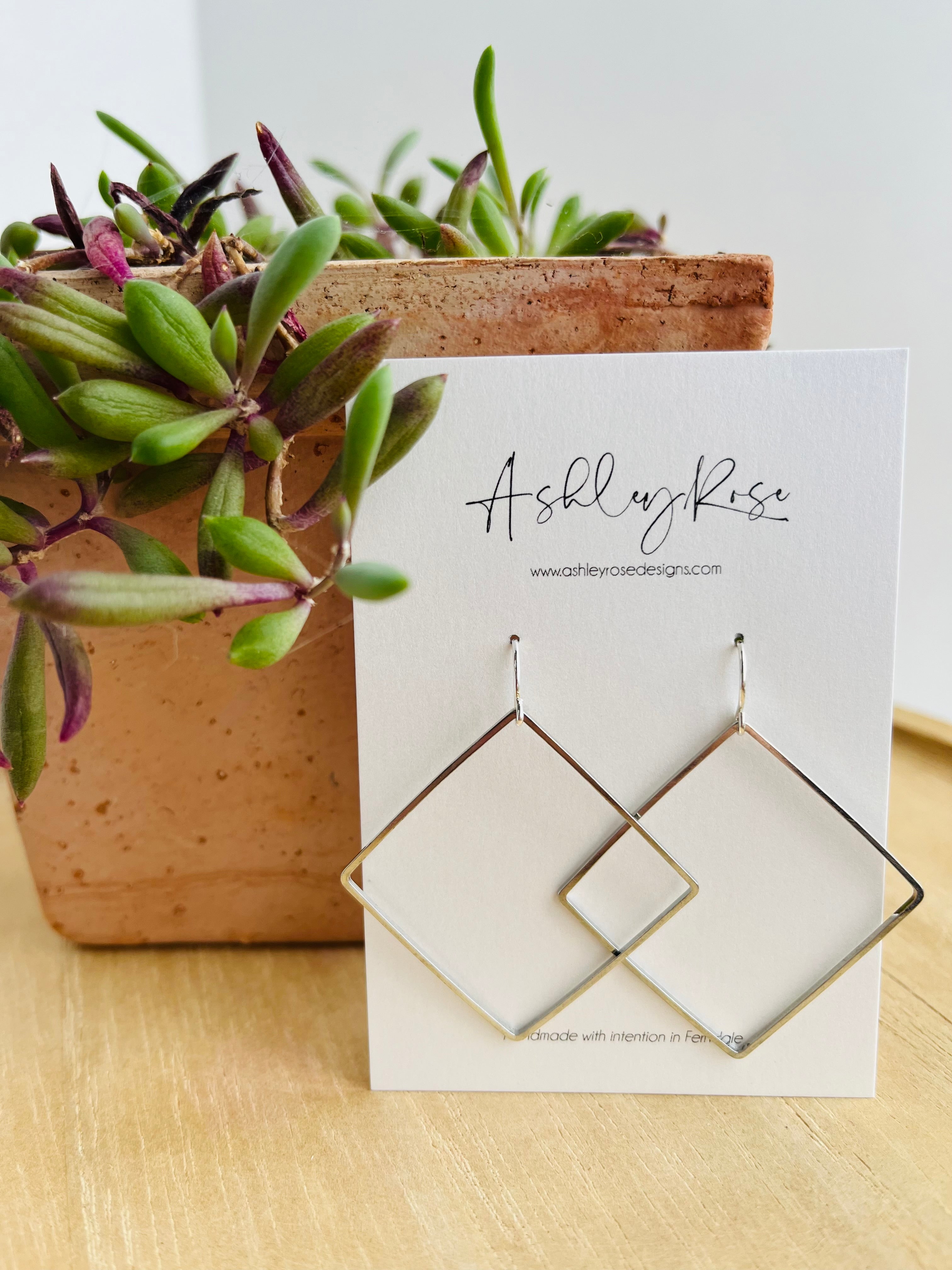 Ashley Rose Earrings for Women - Elegant Floral Dangle Earrings for Daily Wear & Special Occasions