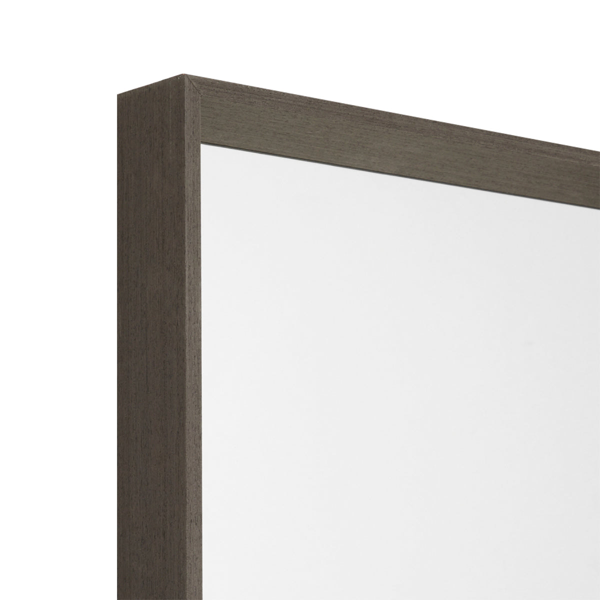 Hugo Timber Mirror in Charcoal - Modern Wooden Wall Mirror for Living Room, Bedroom, and Entryway Decor