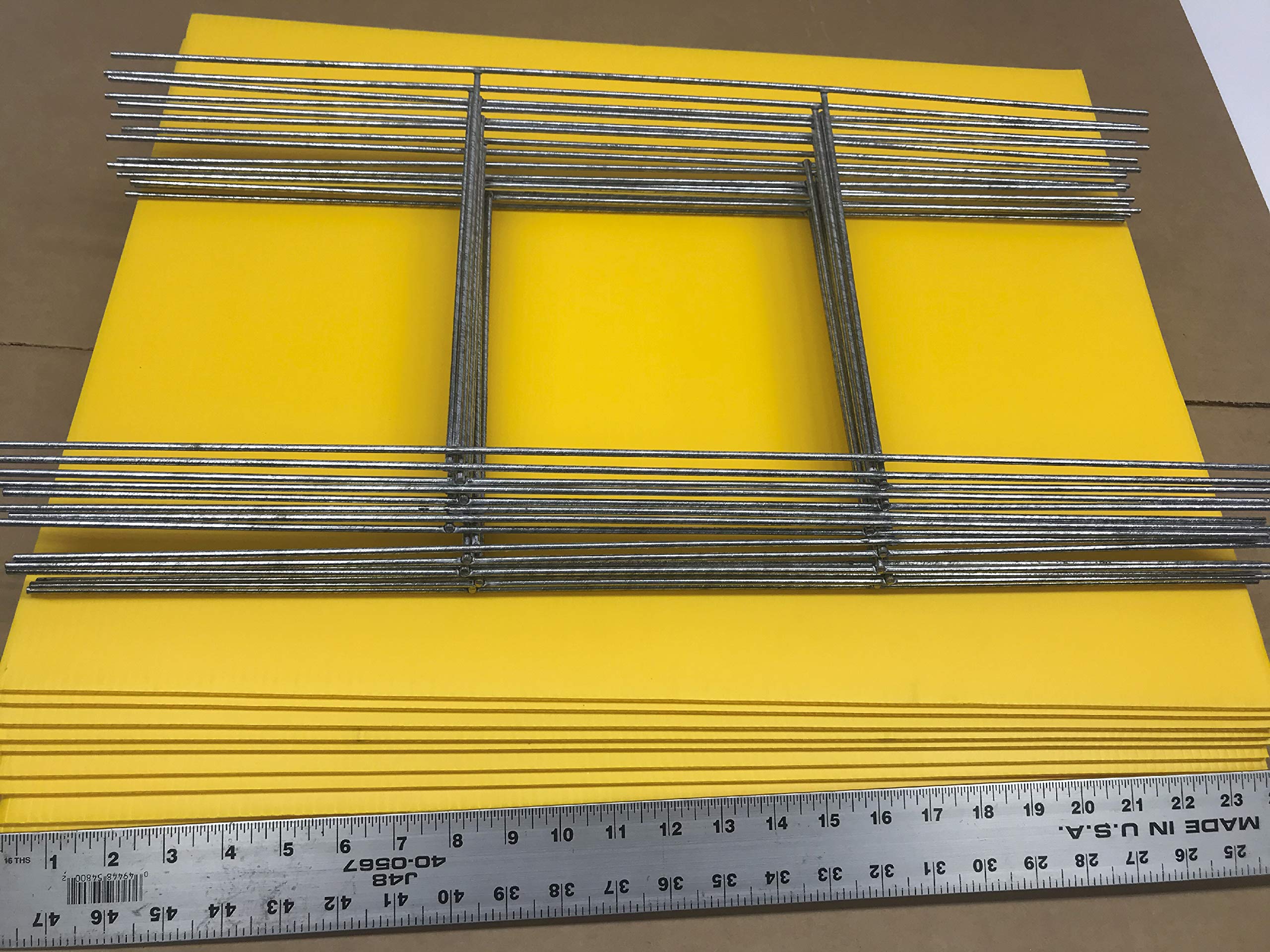 50 Yellow Yard Signs 18x24 Inch with Stakes - for Garage Sale, Rent, Open House