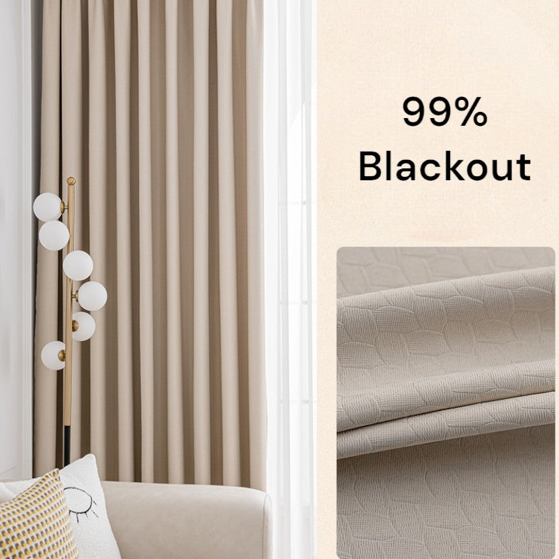 Aviana Blackout Curtains with Embossed Diamond Design - Custom Size for Bedroom & Living Room - Noise Reducing & Thermal Insulated Window Treatments for Home Decor
