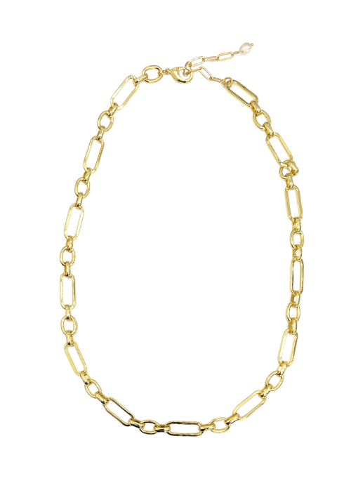 Jasmine Gold Chunky Paperclip Necklaces for Women - Trendy Layered Statement Jewelry for Everyday Wear & Gift Giving