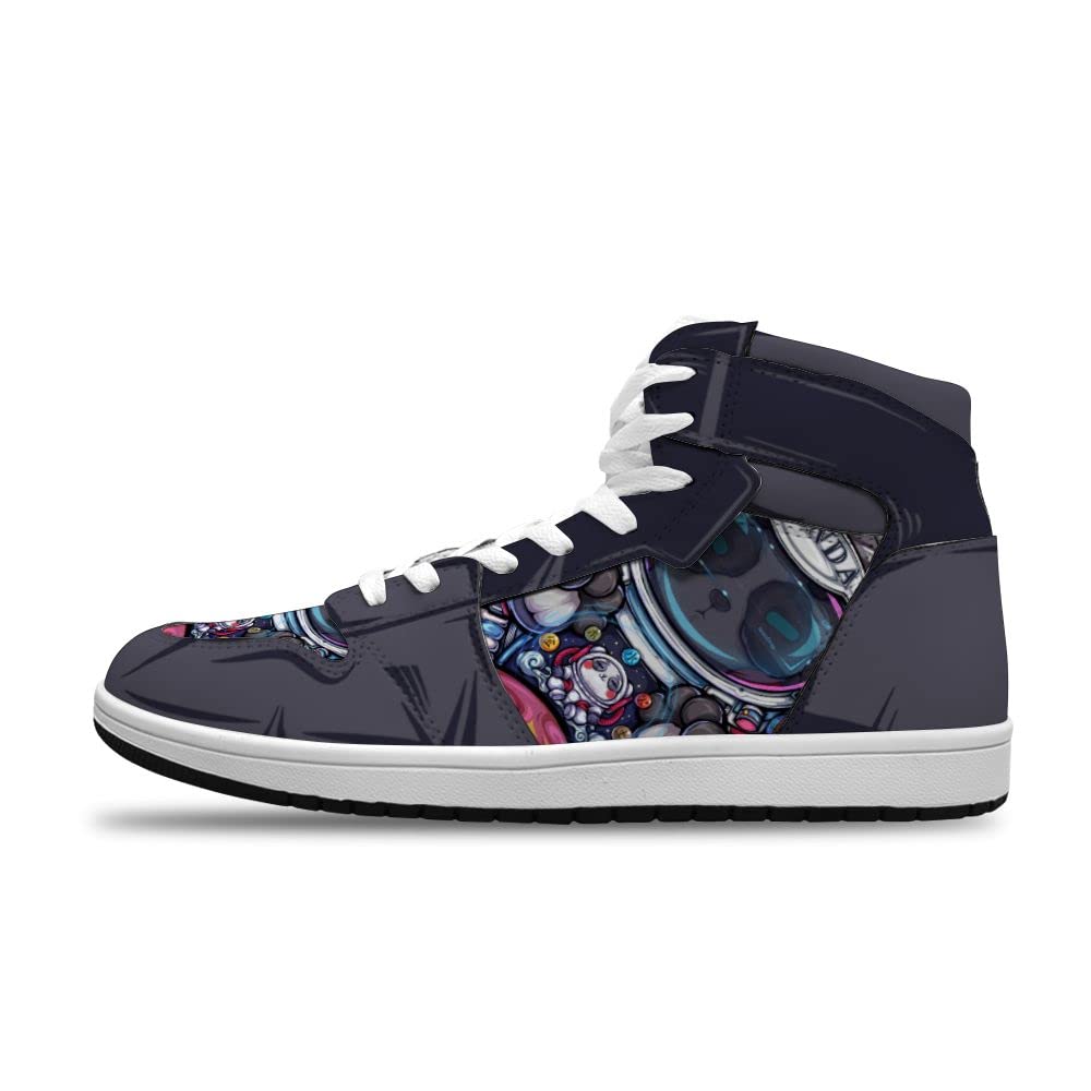 NINGDHUAIX Custom Graffiti Sneakers for Men & Women - Trendy Streetwear Basketball Shoes with Cool Anime Designs | Perfect for Urban Fashion, Sports & Casual Wear
