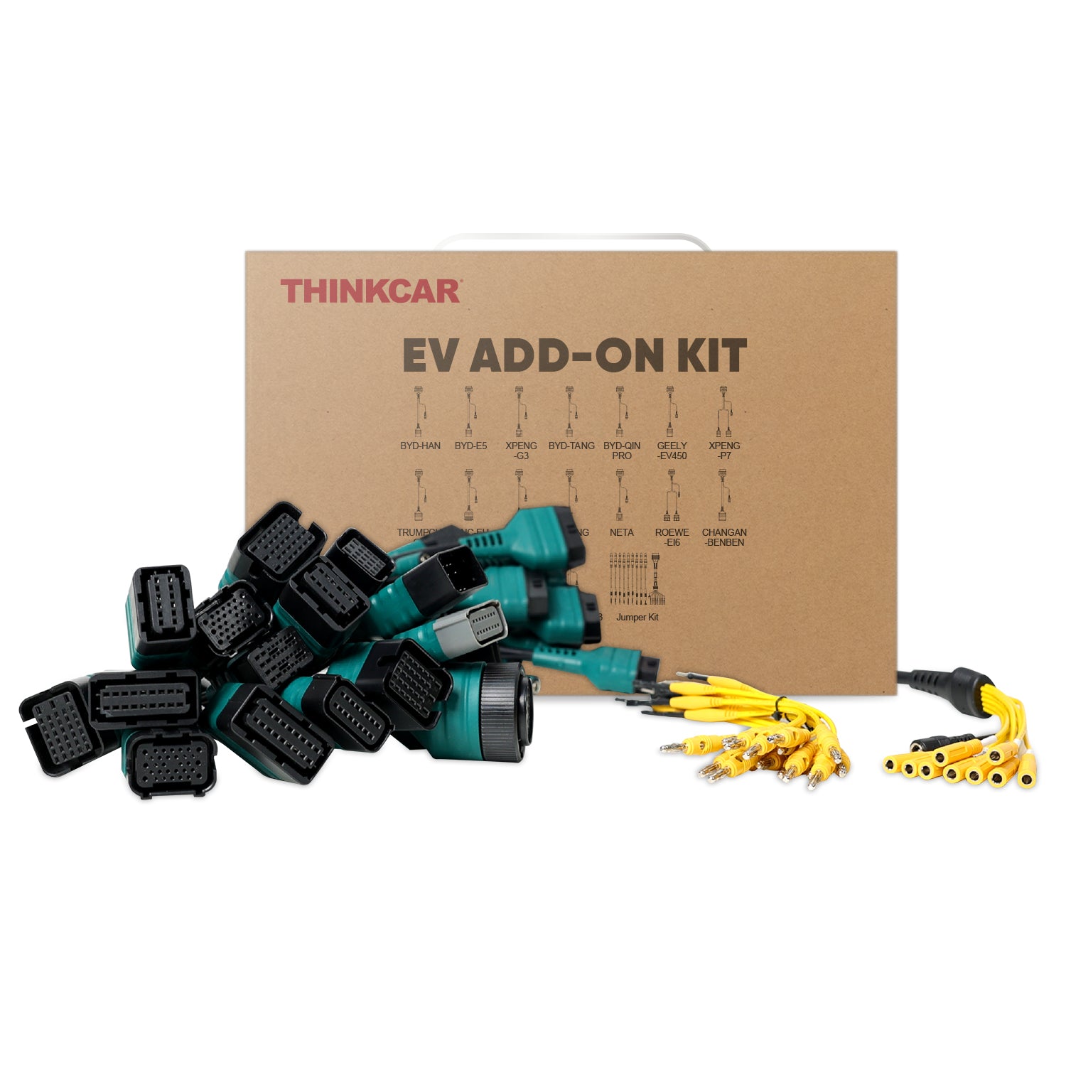 THINKCAR EV ADD ON Kit - OBD2 Scanner for Electric Vehicles, Car Diagnostic Tool with Bluetooth - Perfect for EV Maintenance, Performance Monitoring & Troubleshooting