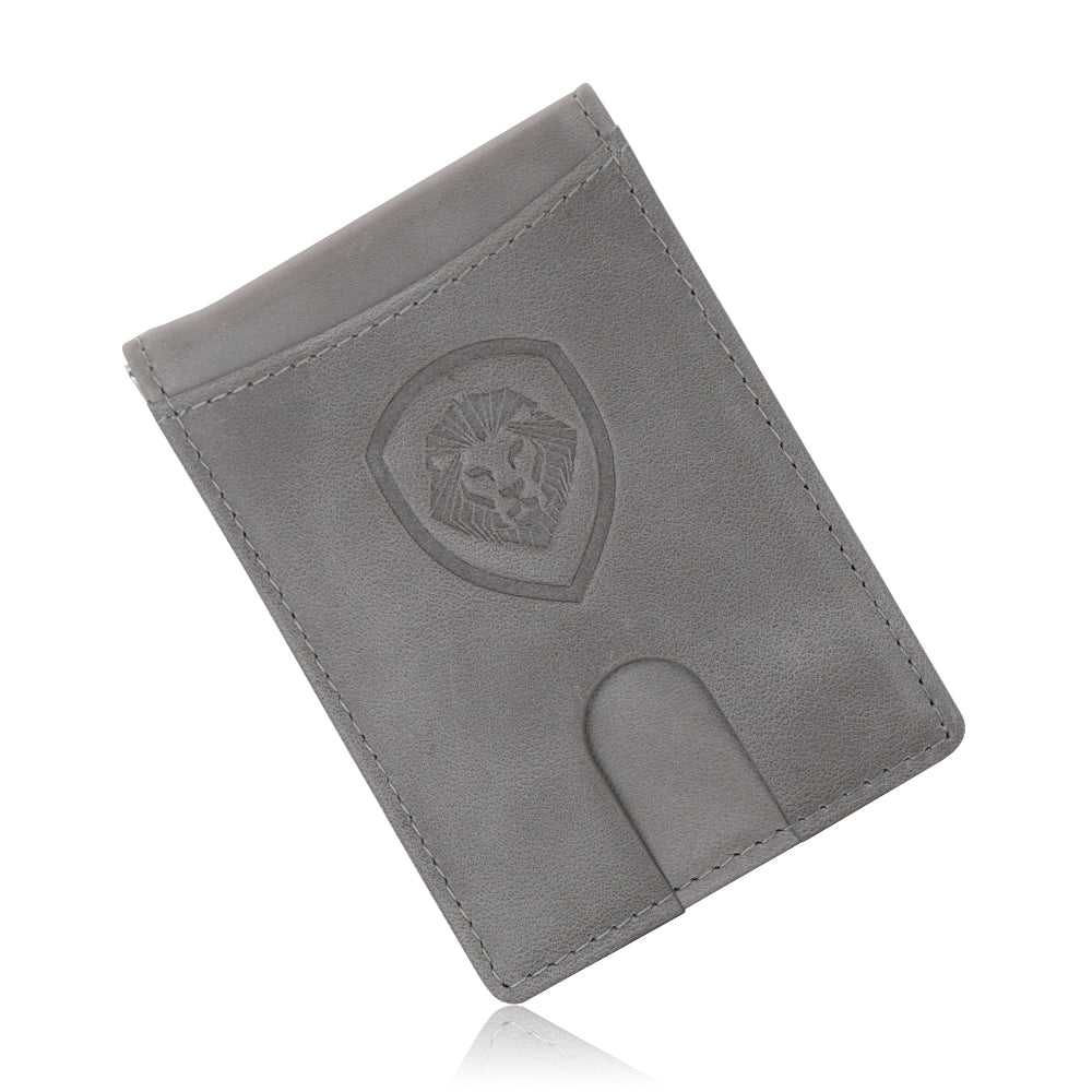 Valuetainment Gray RFID Blocking Wallet Keychain Set - Slim Minimalist Money Clip Card Holder for Men & Women - Perfect for Travel, Daily Use & Gift Giving