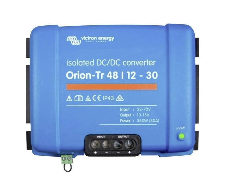 Victron Energy Orion Tr 48/12 30A (360W) Isolated DC-DC Converter - Step Down Voltage Regulator for RVs, Boats & Solar Systems | ORI481240110