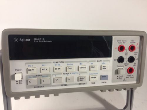 Agilent 34401A 6.5 Digit Digital Multimeter - High Precision Bench Multimeter for Electronics Testing, Lab Measurements & Industrial Use