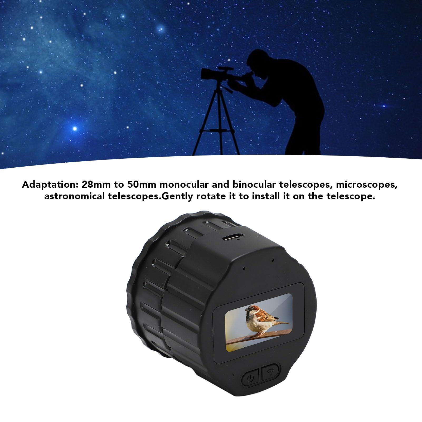 16MP Digital Telescope Camera with Video Recording - 1.5