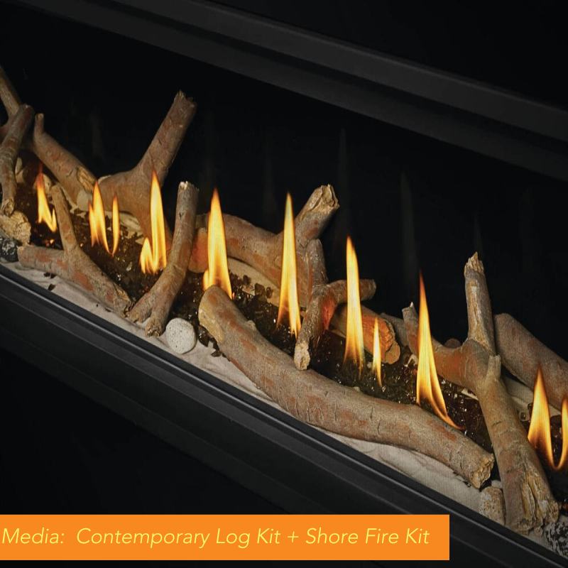 Napoleon Vector 50 Linear Direct Vent Gas Fireplace - LV50N 2 | Modern Home Heating Solution for Living Rooms & Patios