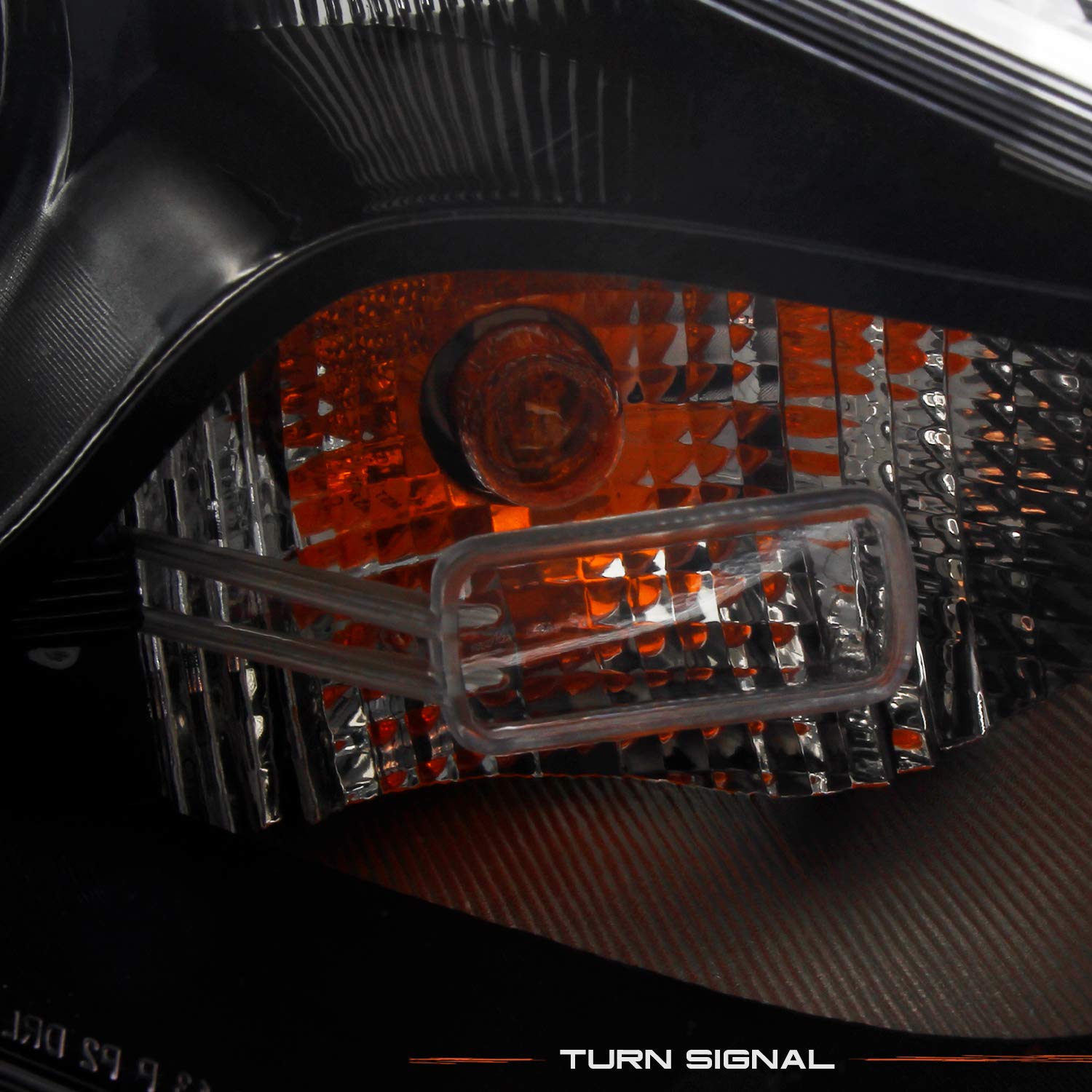 AKKON Black Headlights Set for 2013-2016 Dodge Dart - Halogen Replacement Headlamps Pair (Driver & Passenger Side) - Perfect for Night Driving & Car Upgrades