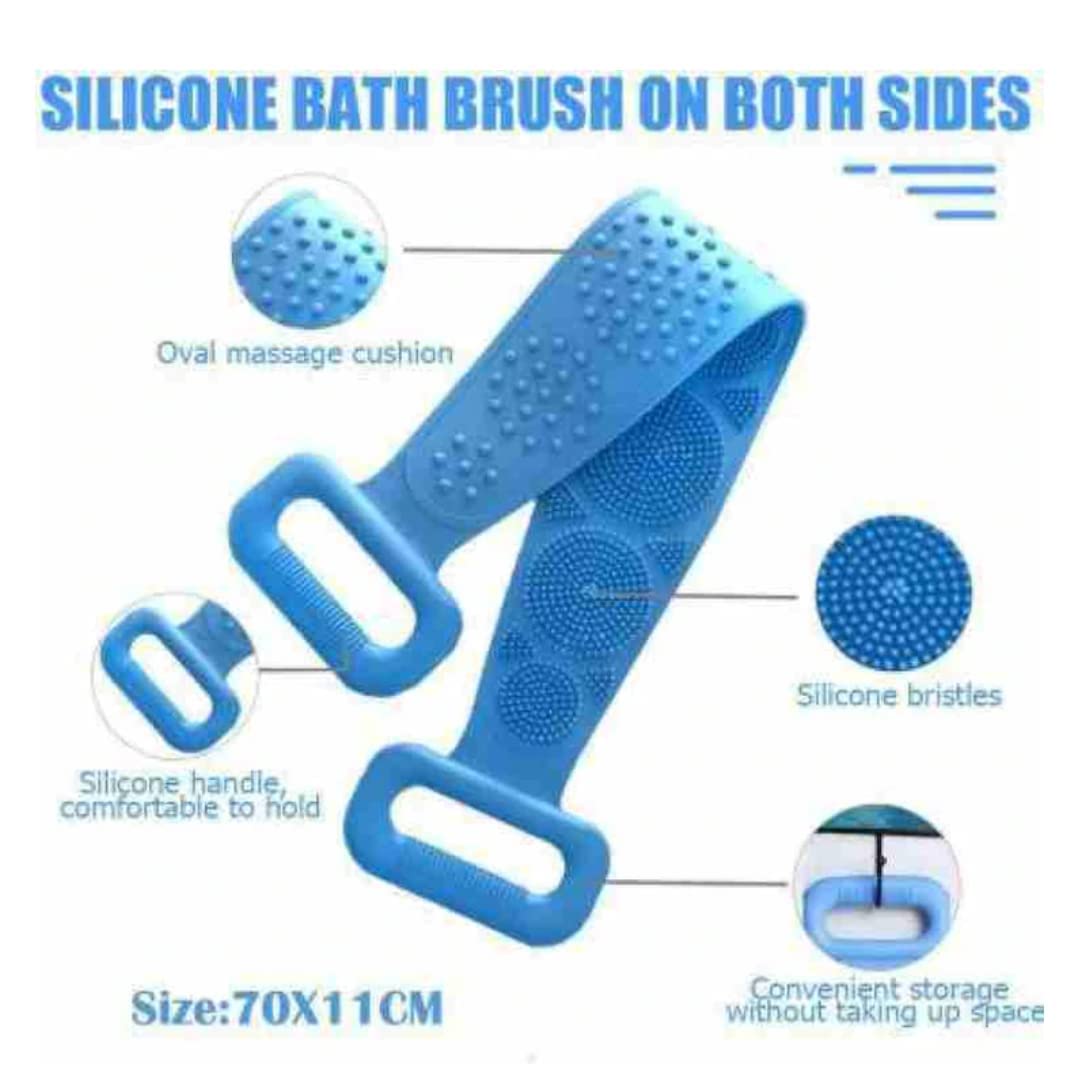 ATW Silicone Body Scrubber - Dual-Sided Exfoliating Brush for Shower & Spa, Men & Women