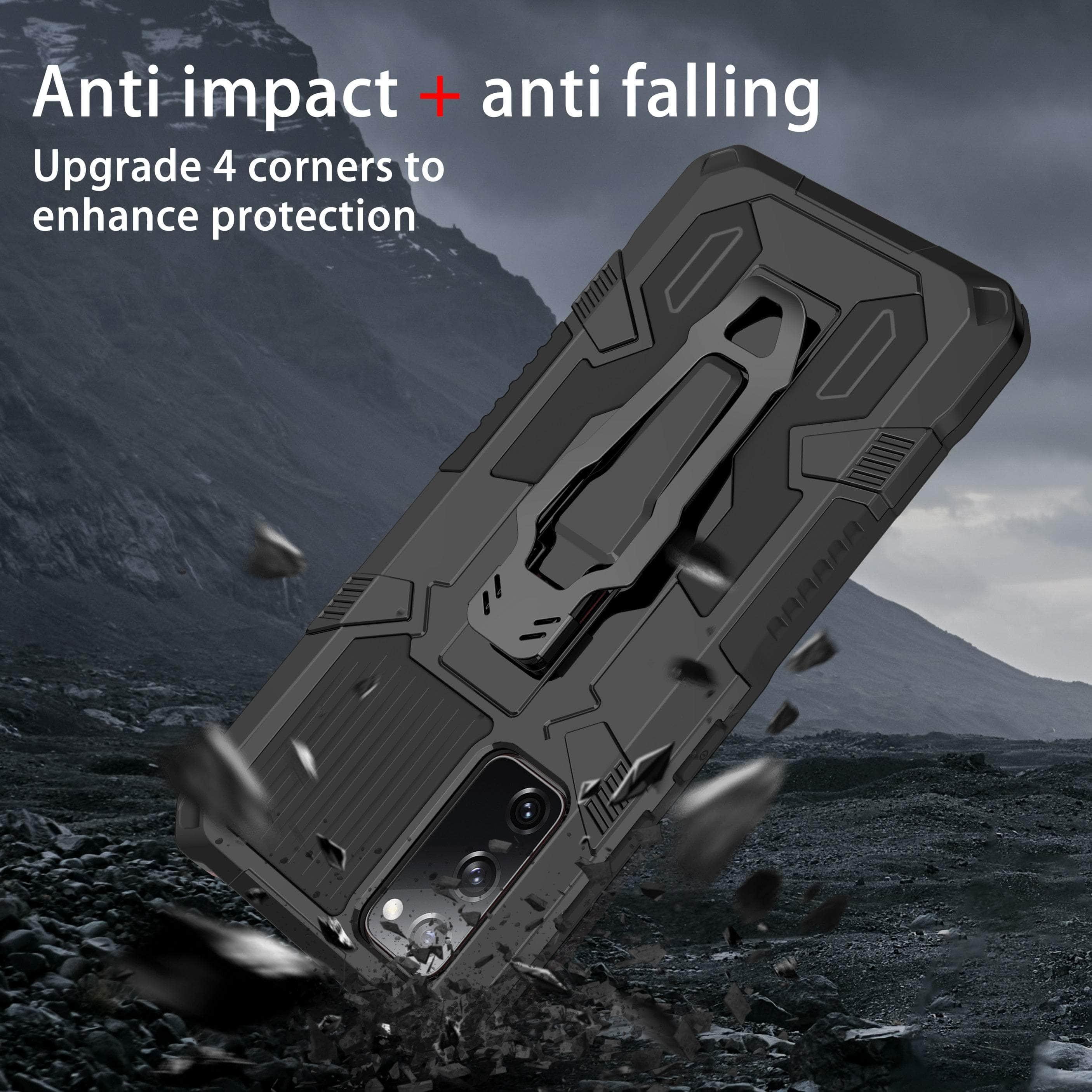 Samsung Galaxy S22 Plus Shockproof Case with Magnetic Ring Stand - Perfect for Hands-Free Viewing, Gaming & Video Calls