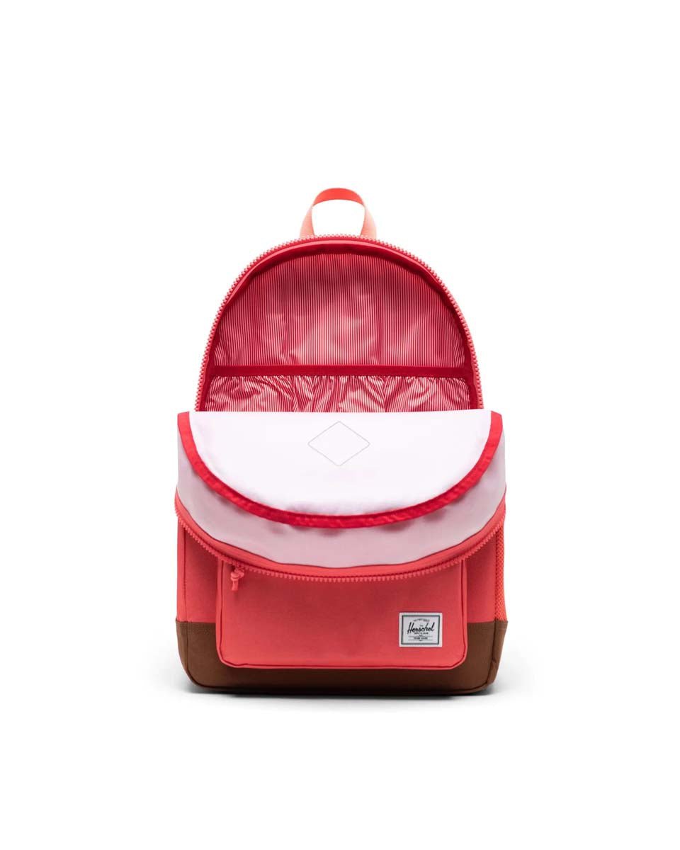 Herschel Heritage Youth Backpack - Dubarry/Saddle Brown - Durable School Backpack for Kids & Teens - Perfect for School, Travel & Everyday Use