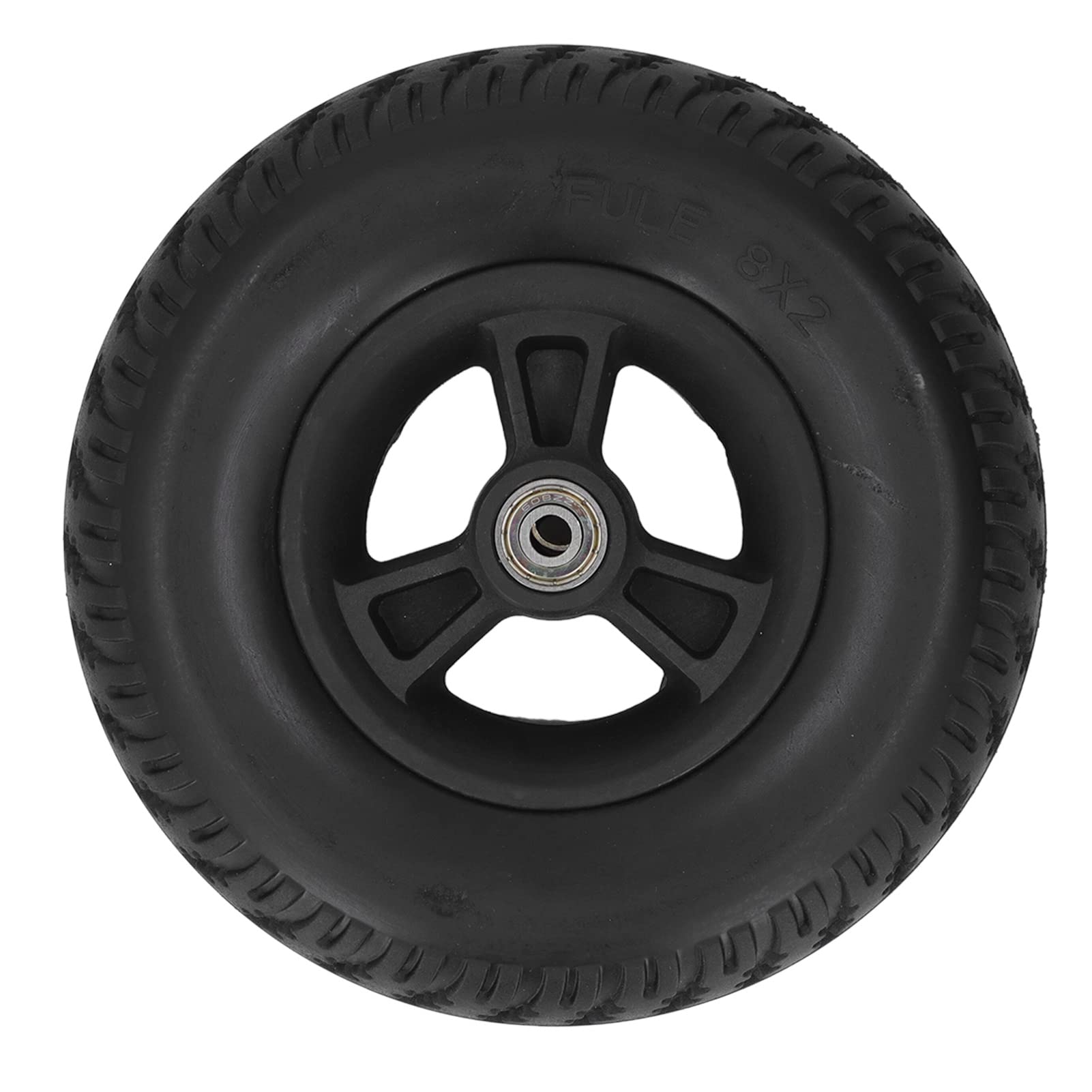 8 Inch Wheelchair Front Wheel Replacement - PU Anti-Skid Explosion-Proof Tire for Electric Wheelchairs - Durable Mobility Aid for Indoor/Outdoor Use