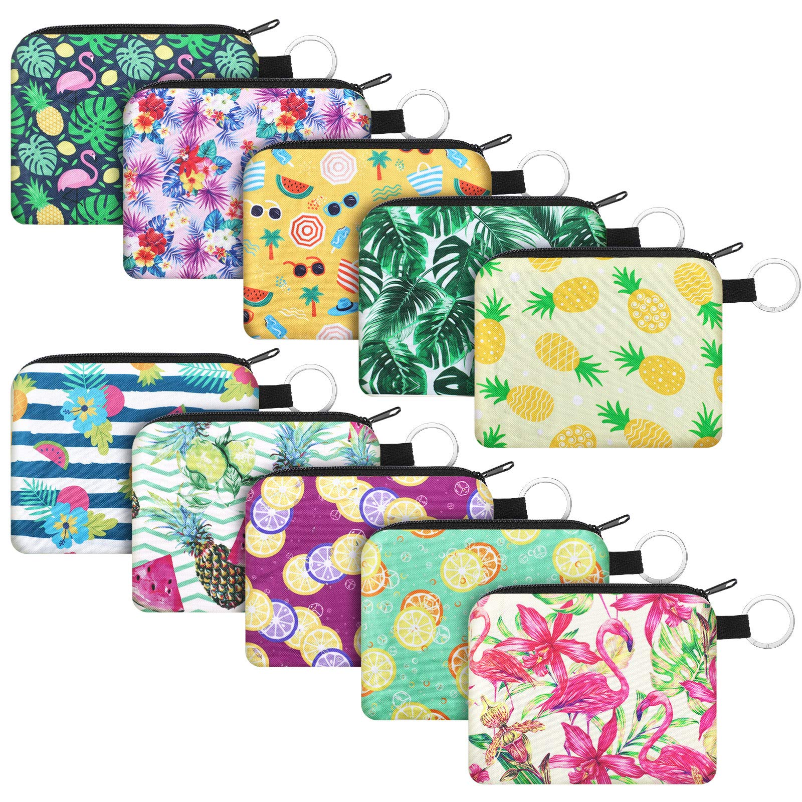 10 Pack Small Coin Purse - Boho Zipper Change Pouch Mini Wallet for Women & Girls | Perfect for Travel, Shopping, and Everyday Use