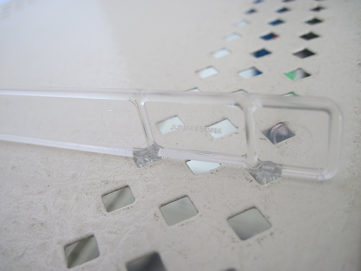 Universal Clear Plastic Gondola Shelf Dividers - 100 Pack Fits All Gondola Shelving up to 16