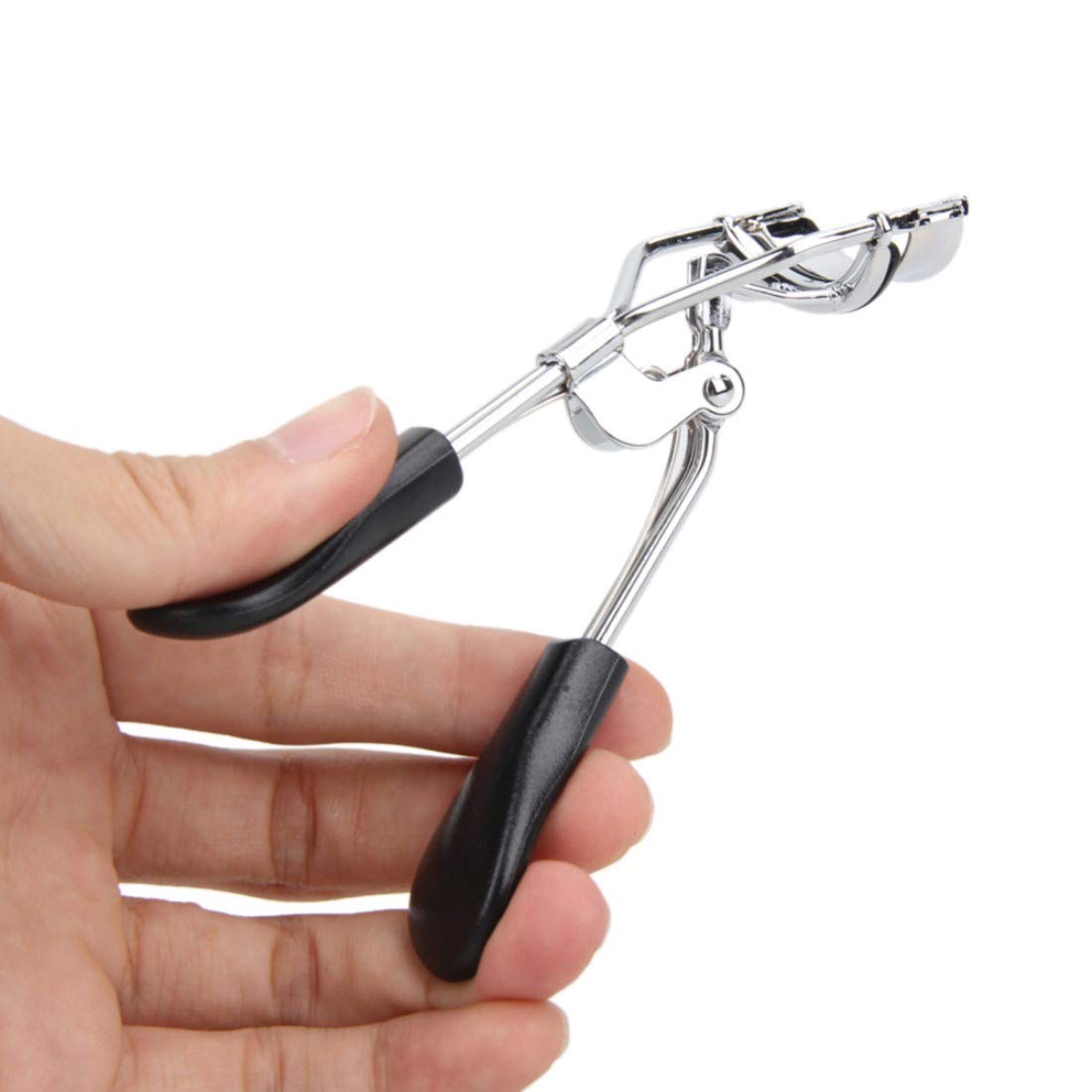 AlexVyan Black Professional Eyelash Curler - Premium Lash Curling Tool for Women & Girls, Perfect for Natural, Volume & False Lashes - Great for Daily Makeup, Bridal & Special Occasions